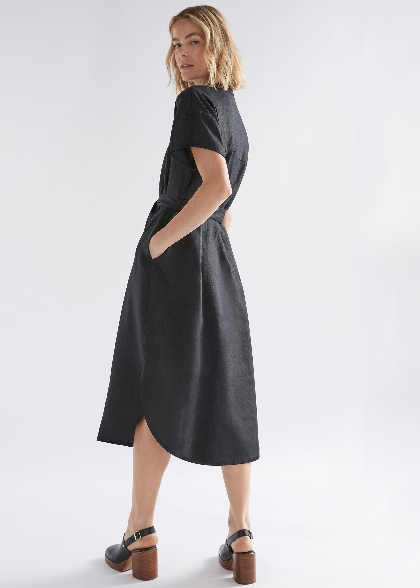 Neza Shirt Dress Black