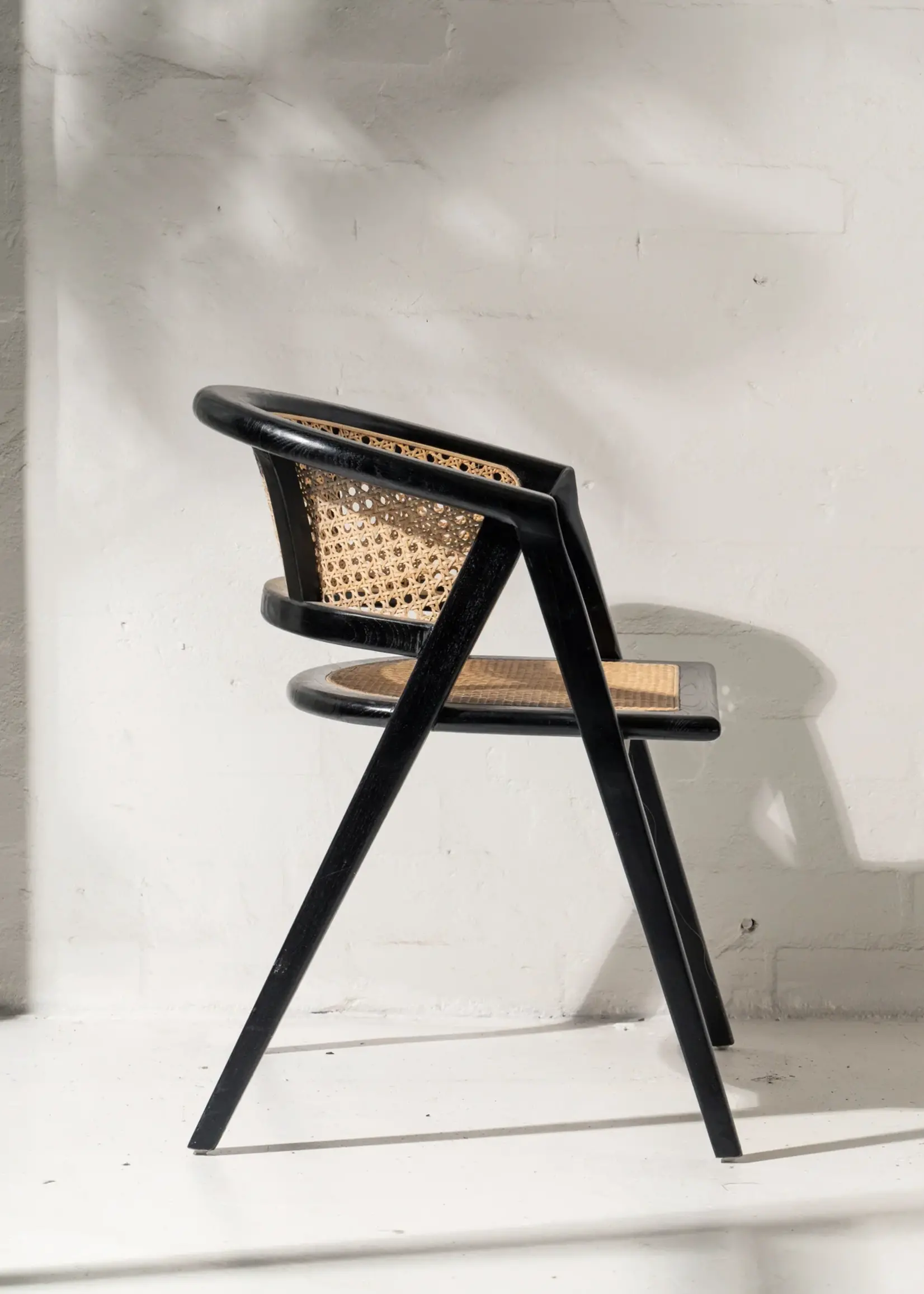 Amalia Rattan Dining Chair - Black