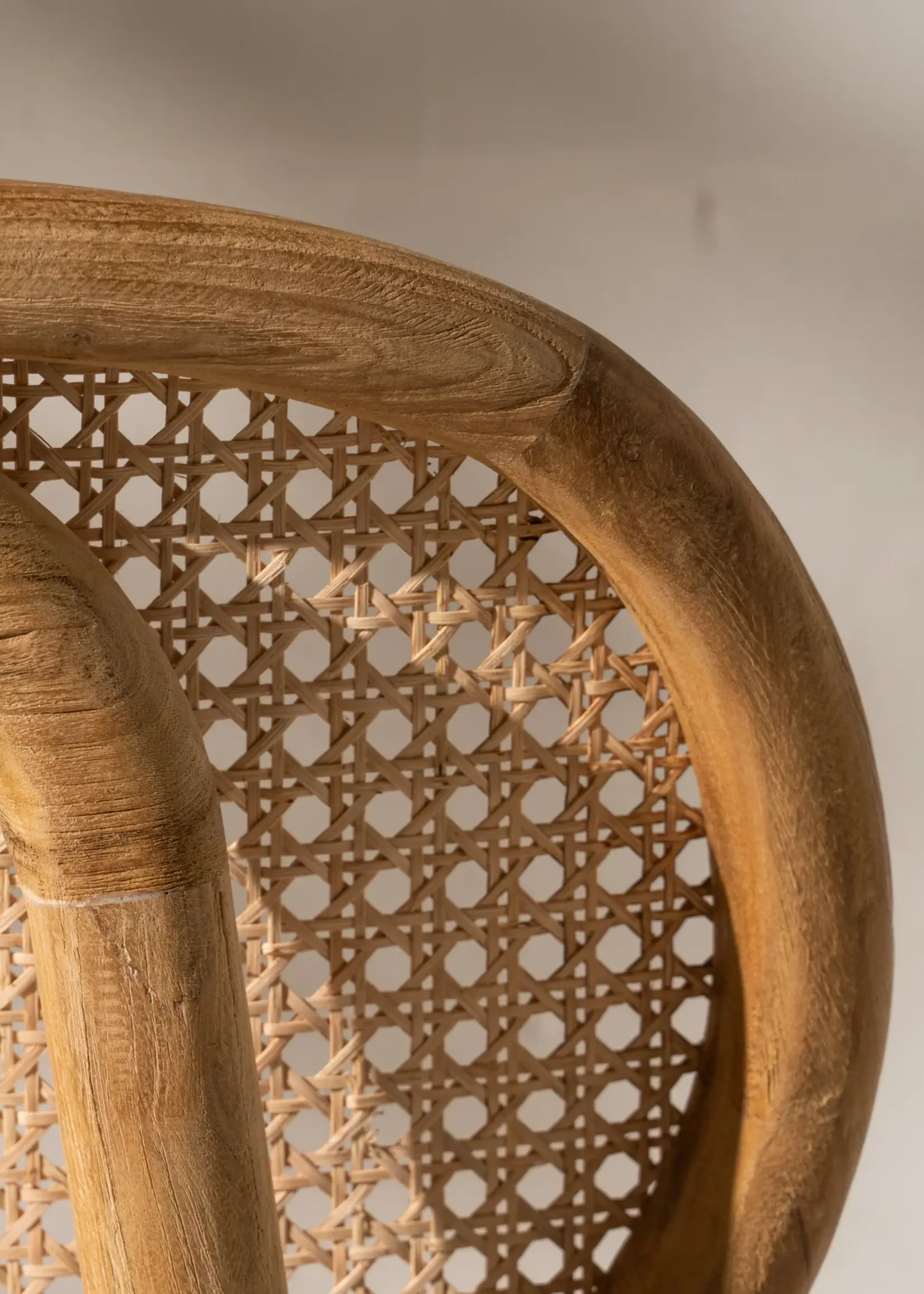 Lyra Rattan Trim Chair