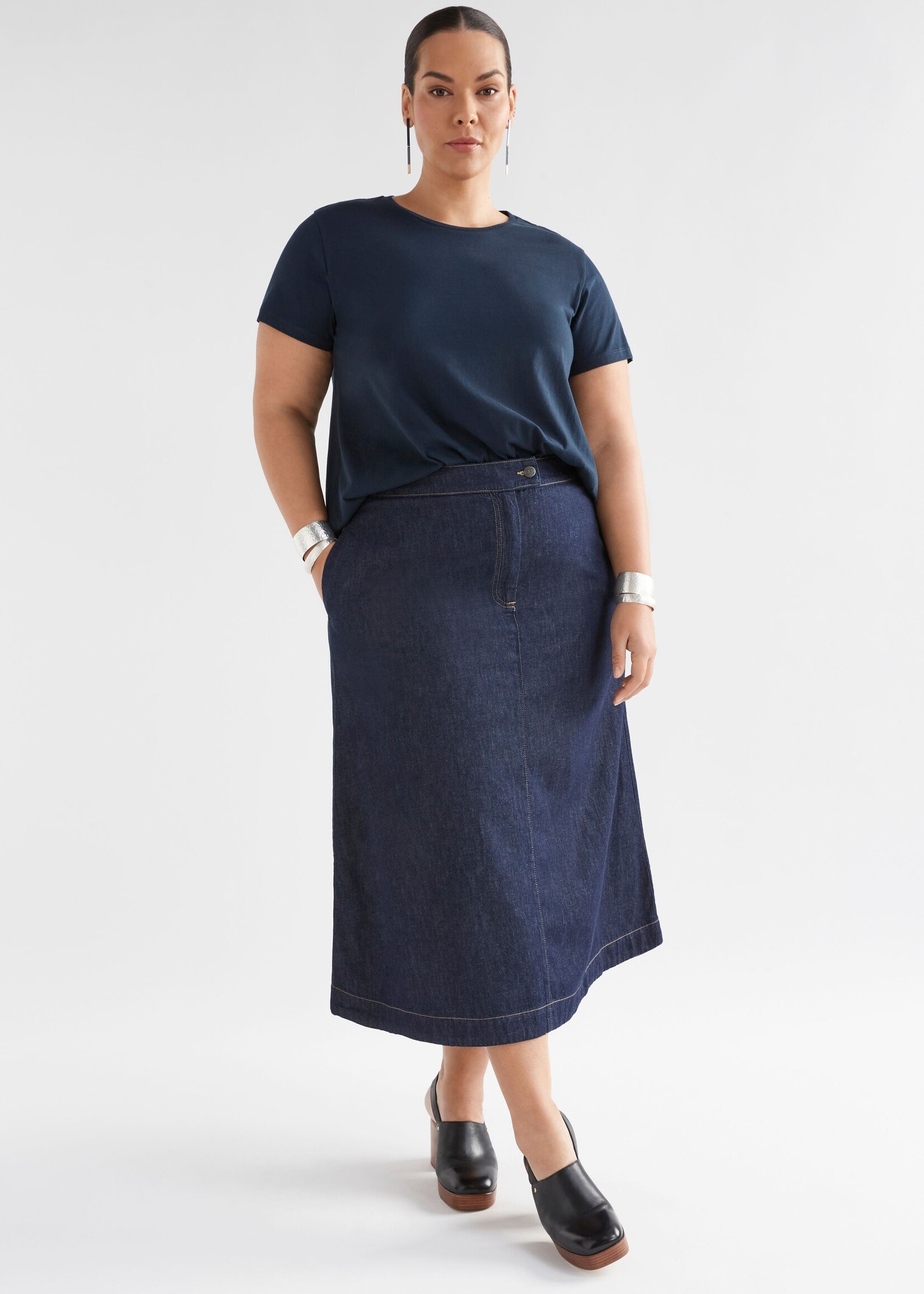 Denym Skirt Authentic Blue Wash