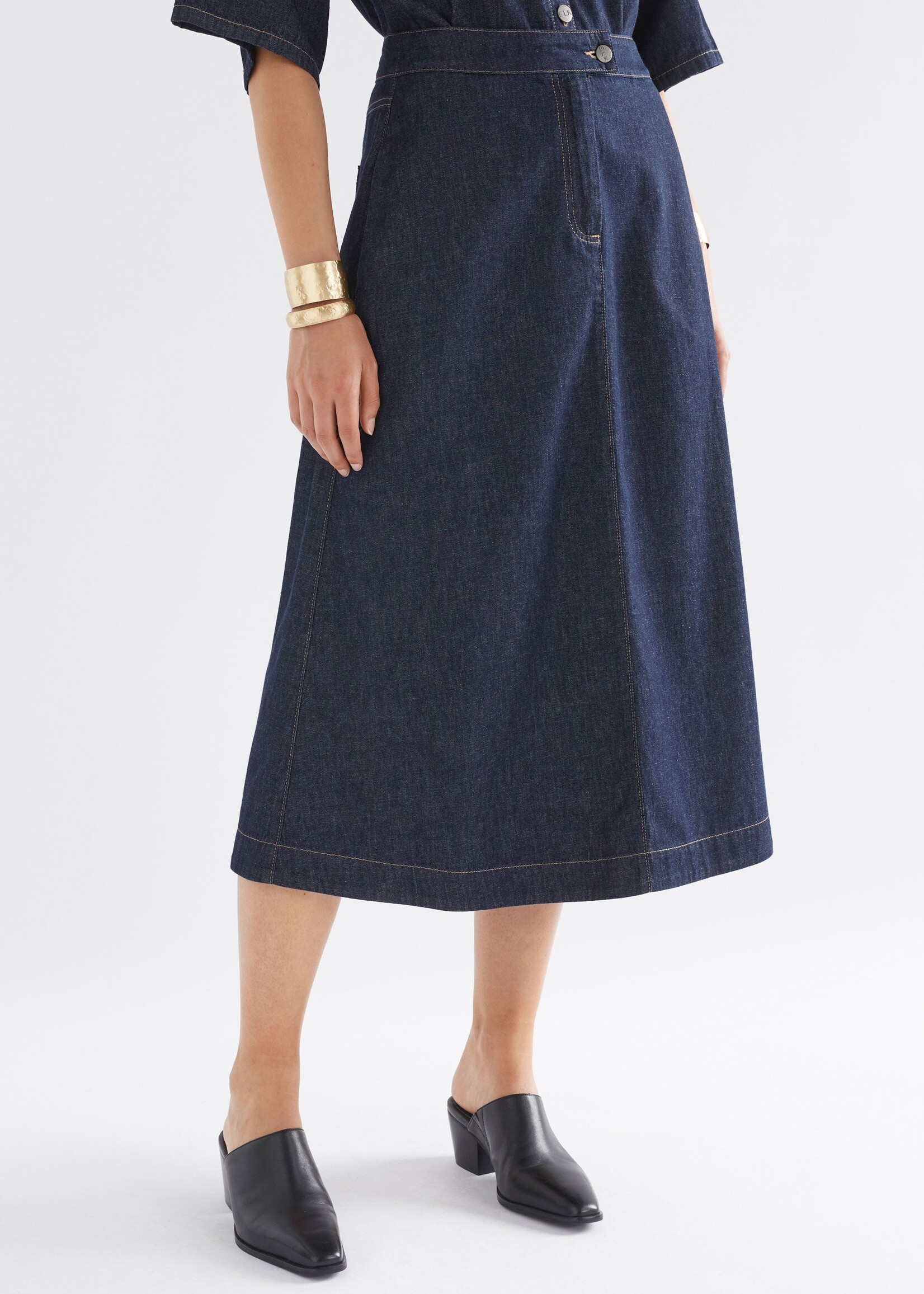 Denym Skirt Authentic Blue Wash