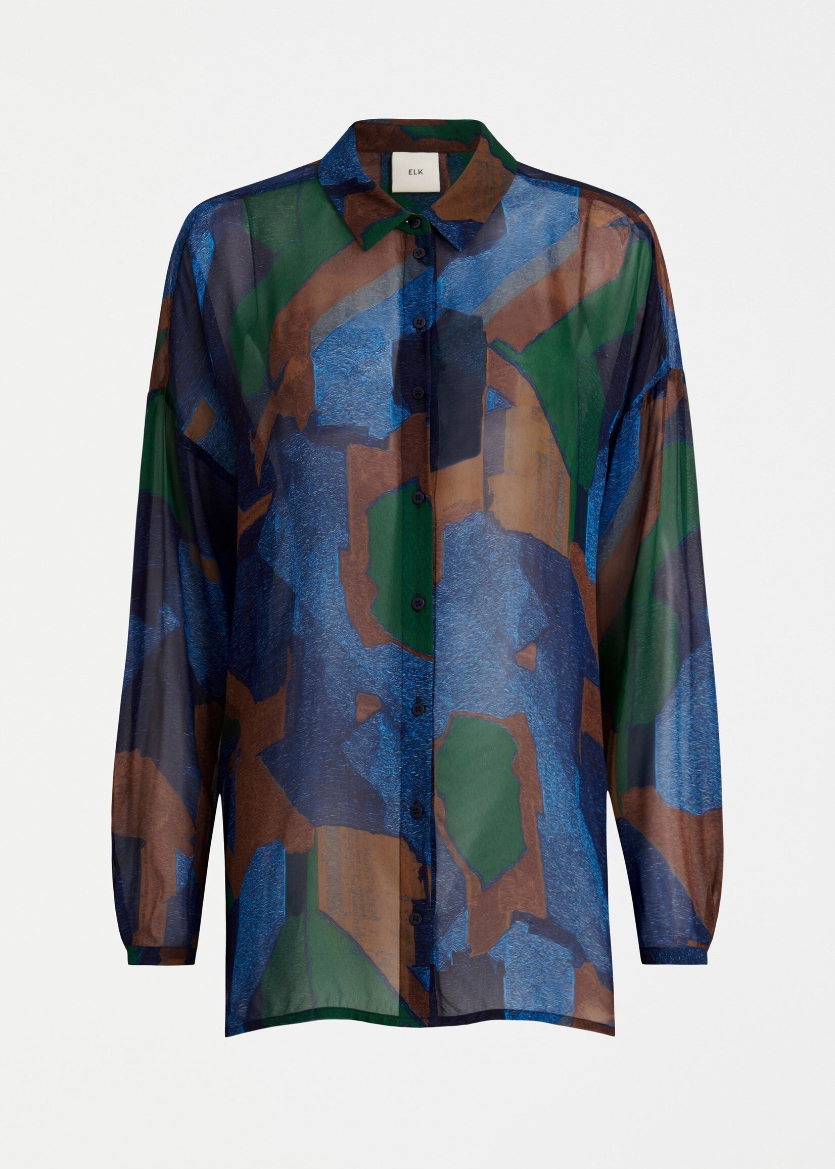 Eir Sheer Shirt Orda Print