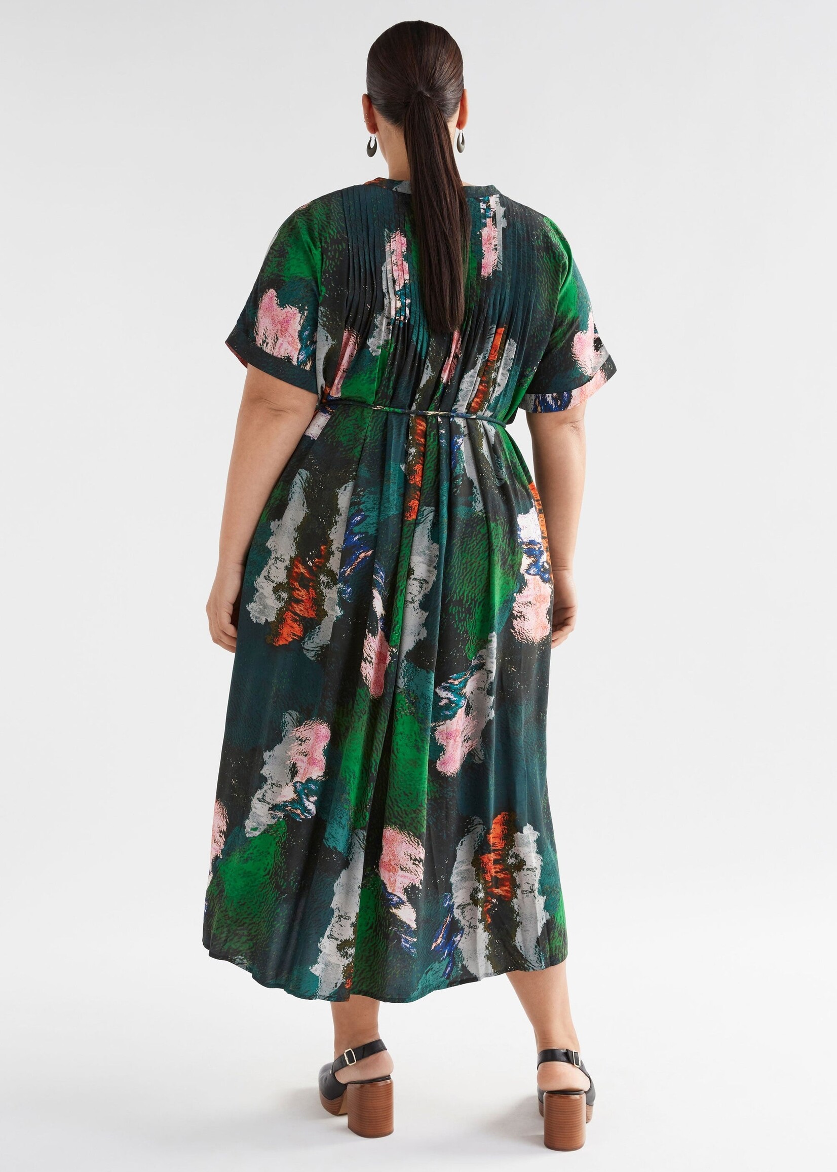 Malo Shirt Dress Reflections Print