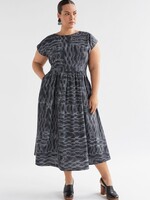 Indi Dress Black Line Print