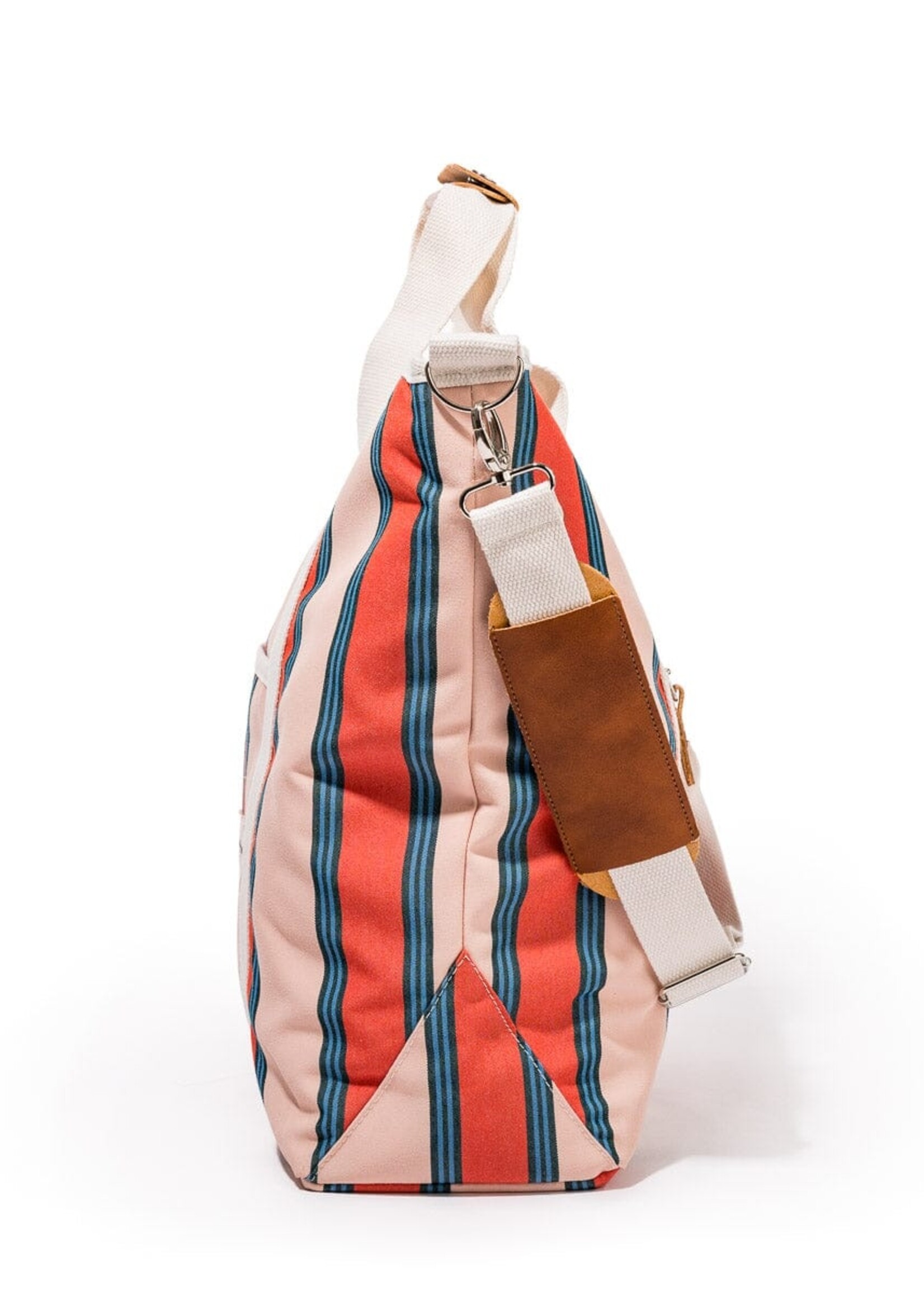 Cooler Tote Bag Bistro Dusty Pink Stripe