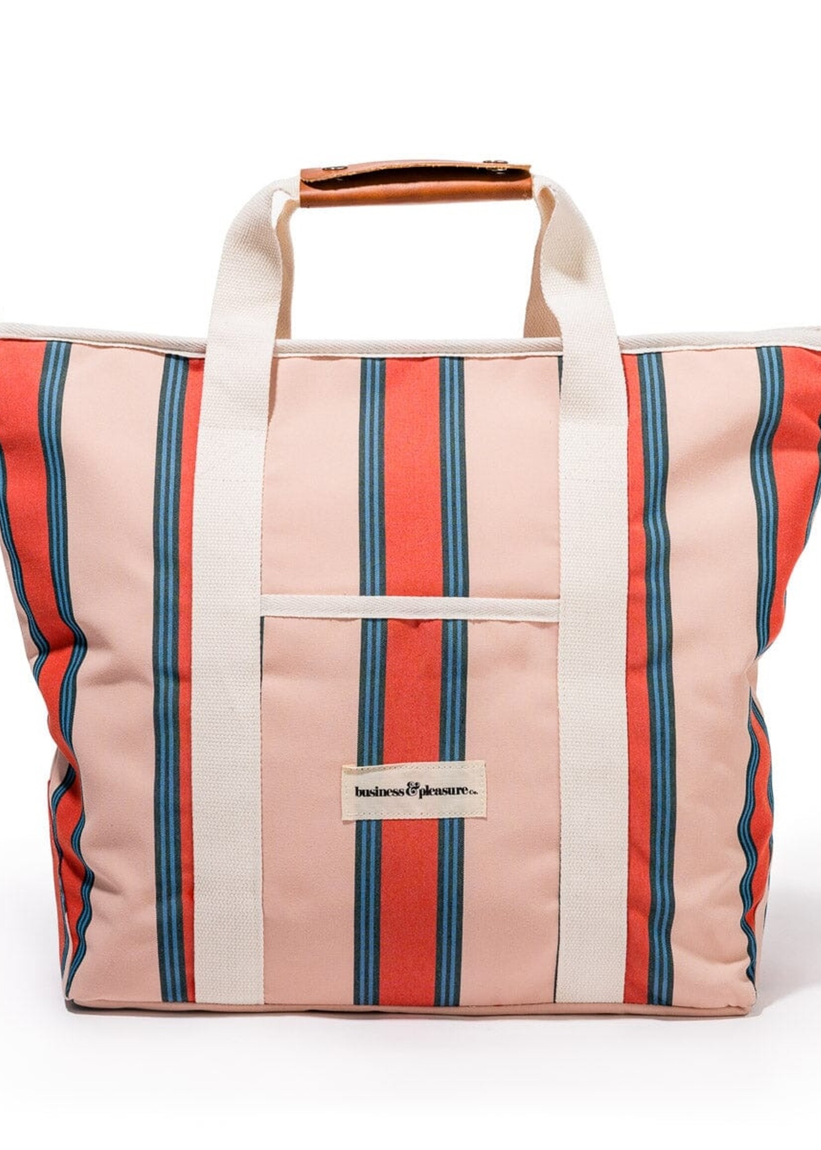 Cooler Tote Bag Bistro Dusty Pink Stripe