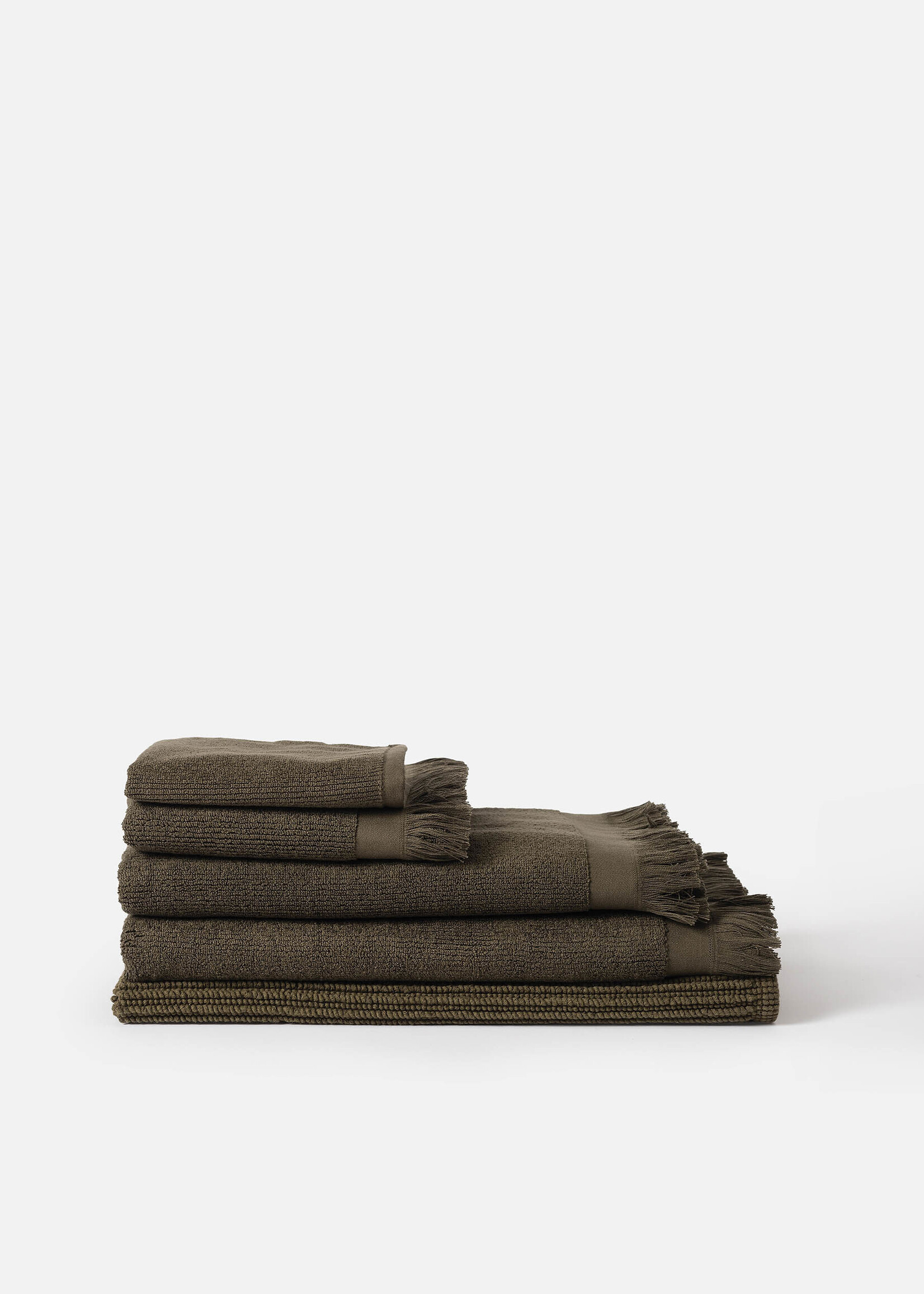 Ribbed Hand Towel Ivy