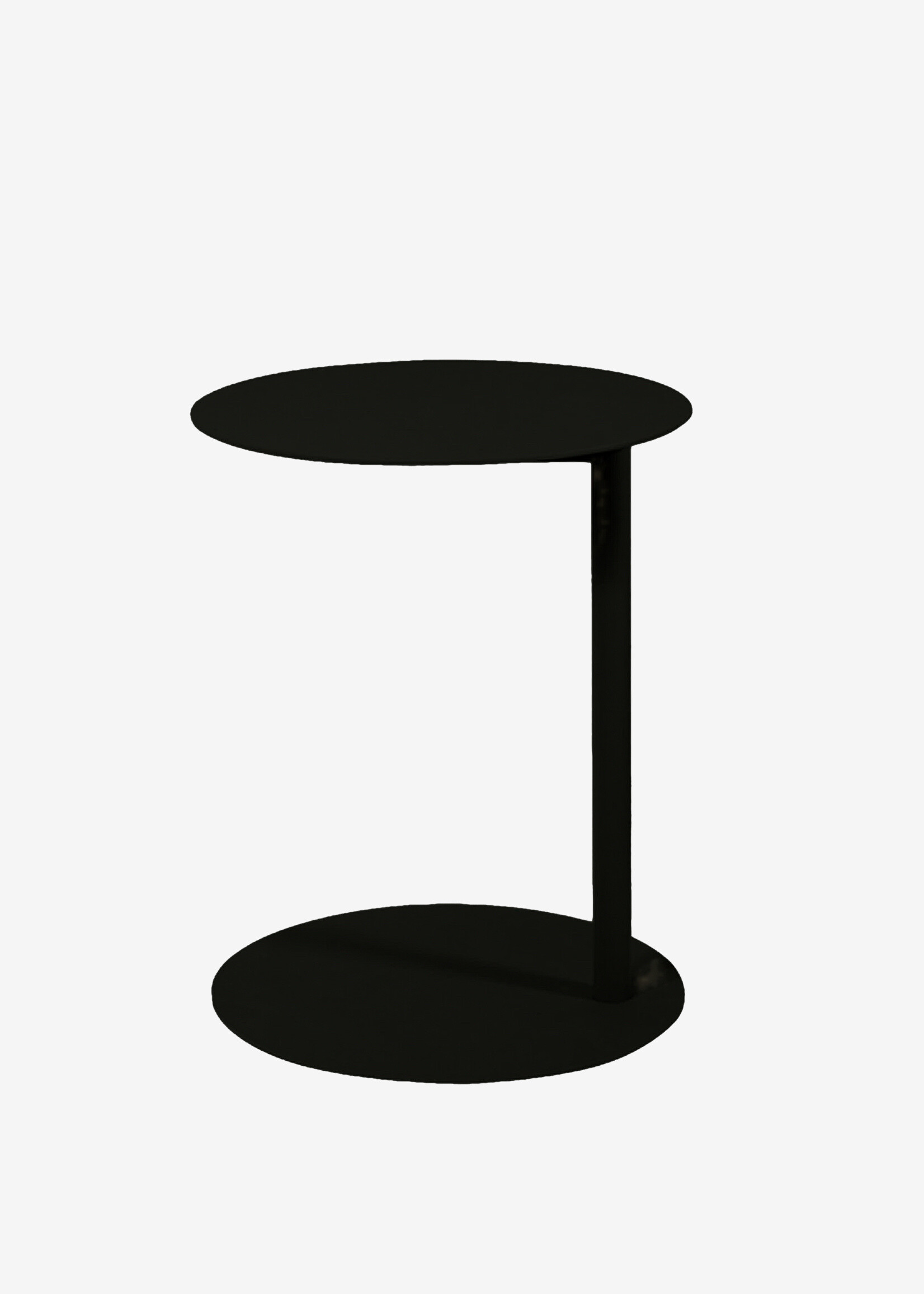 Samera Round Side Table in Black