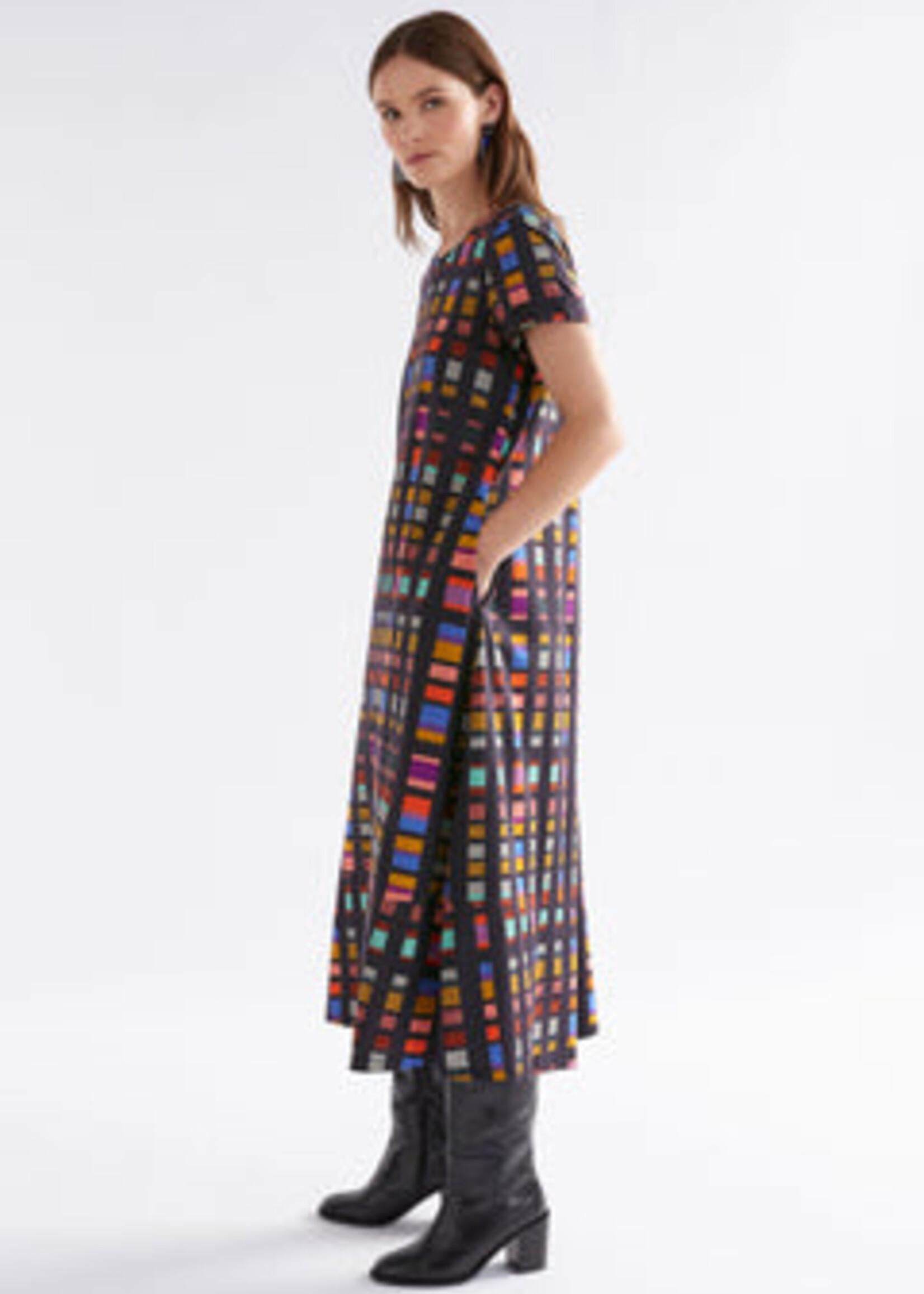 Haki Dress Tessela Print