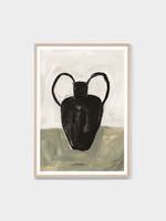 Painterly Vase Olive 1 Print