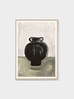 Painterly Vase Olive 2 Print