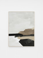 Tranquil Coastline Night Framed Canvas