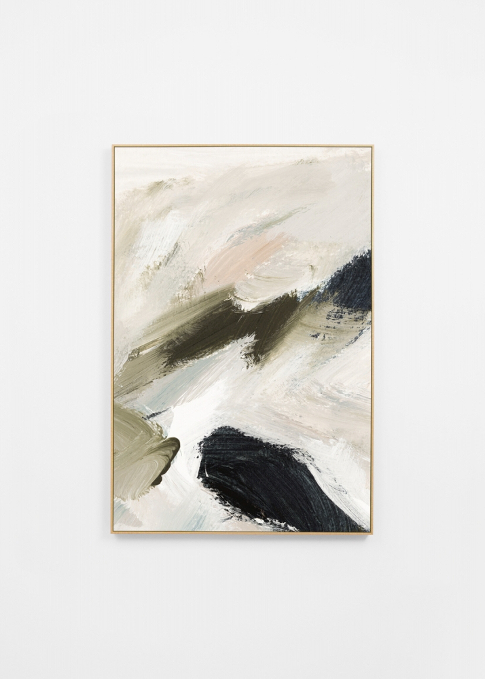 Eden Neutral 1 Framed Canvas