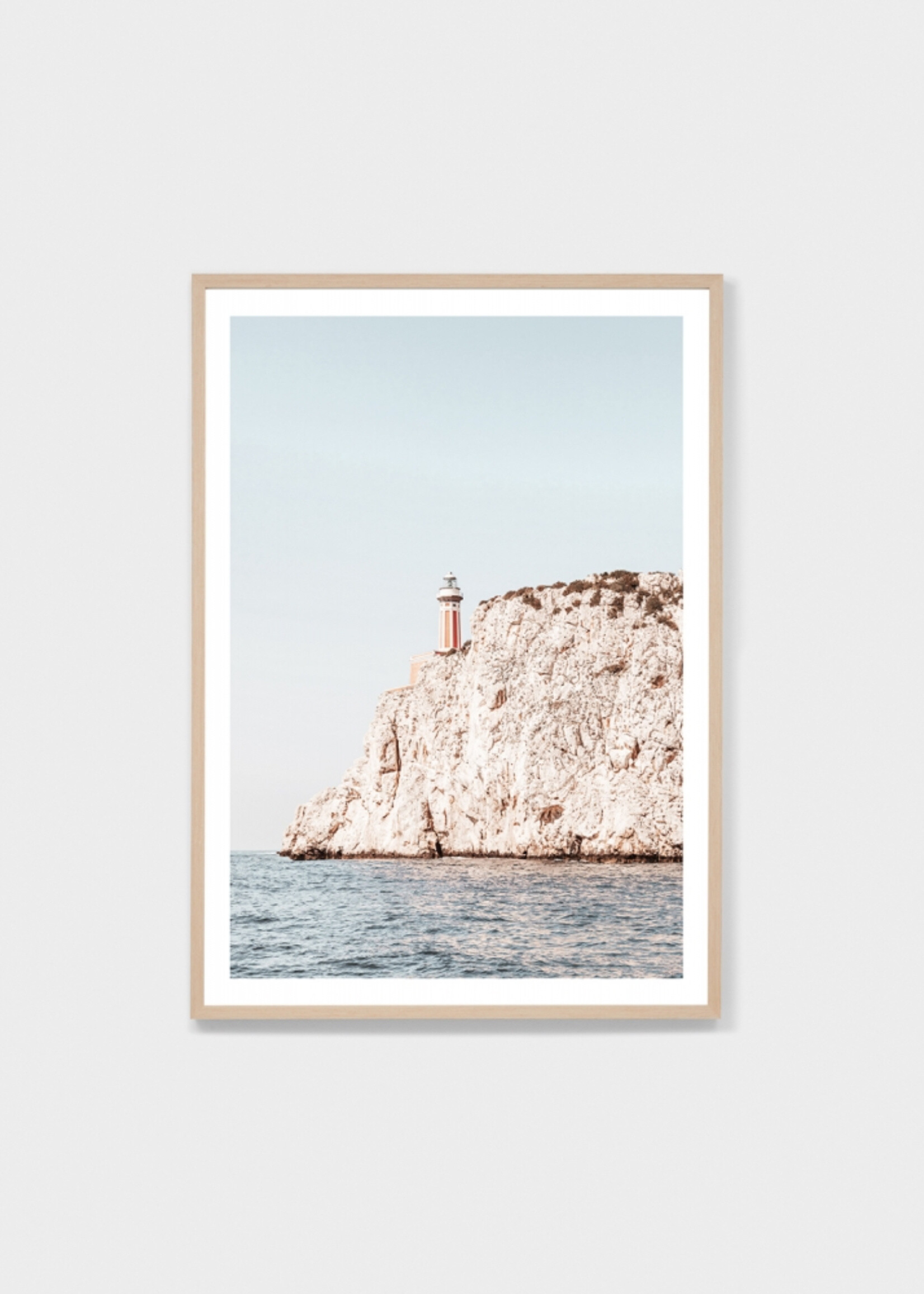 Capri Island Cliff Framed Print