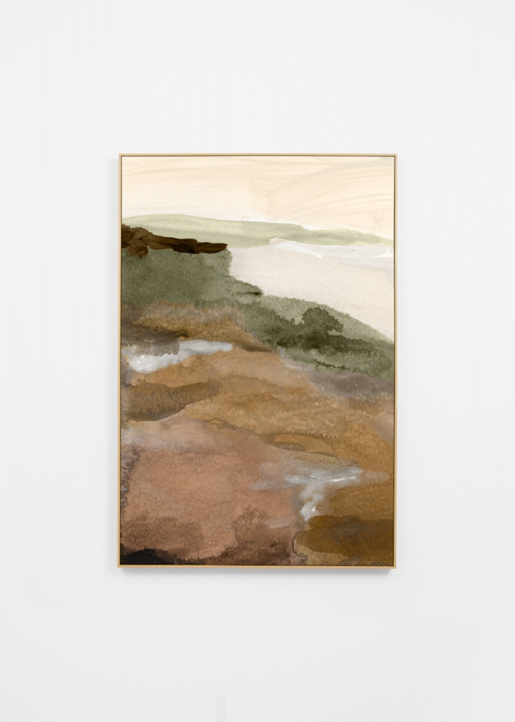 Watercolour Vista Earth 1 Canvas