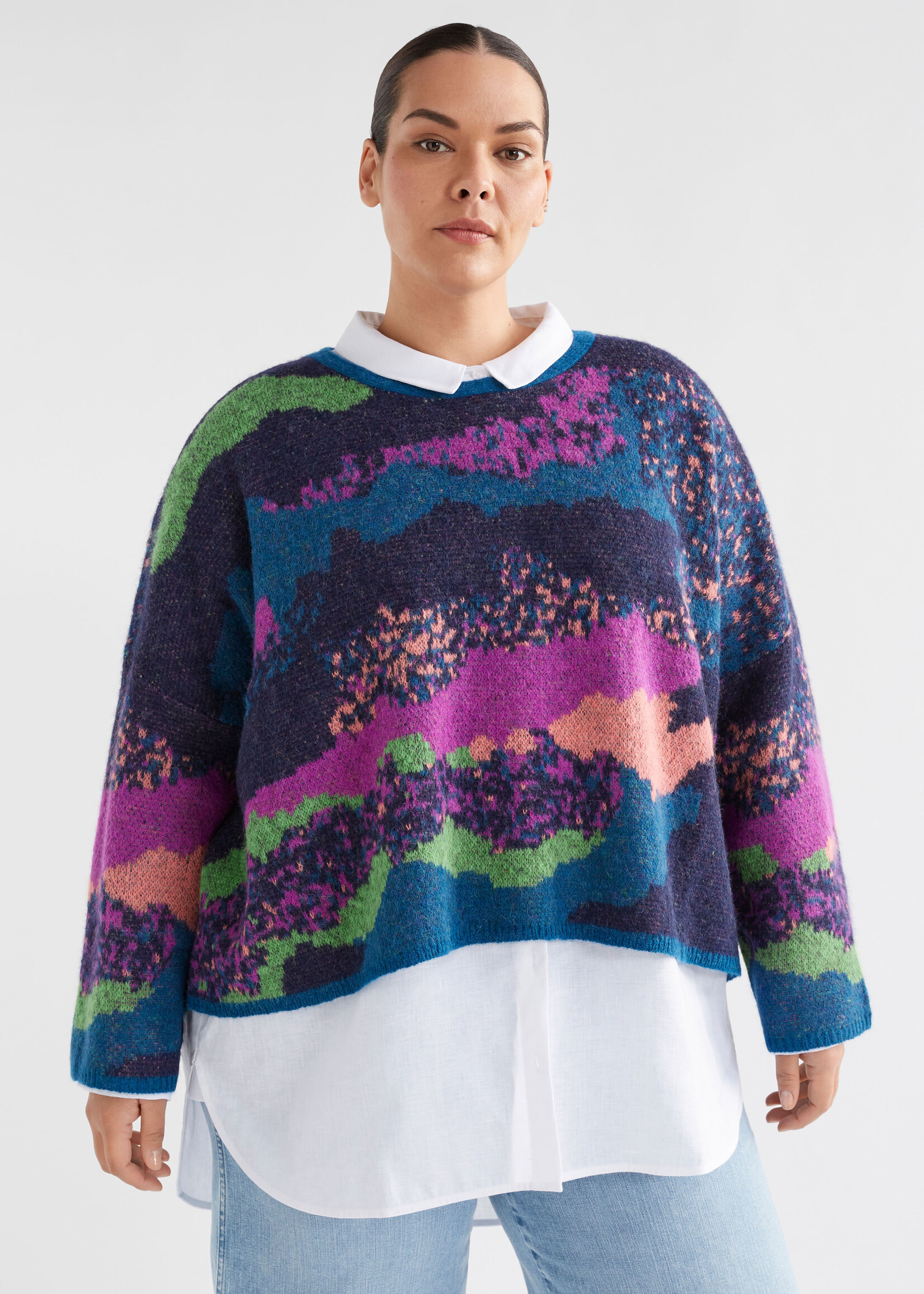 Sprache Sweater Multi Jacquard