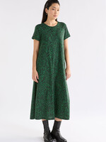 Haki Dress Green Sindra Print