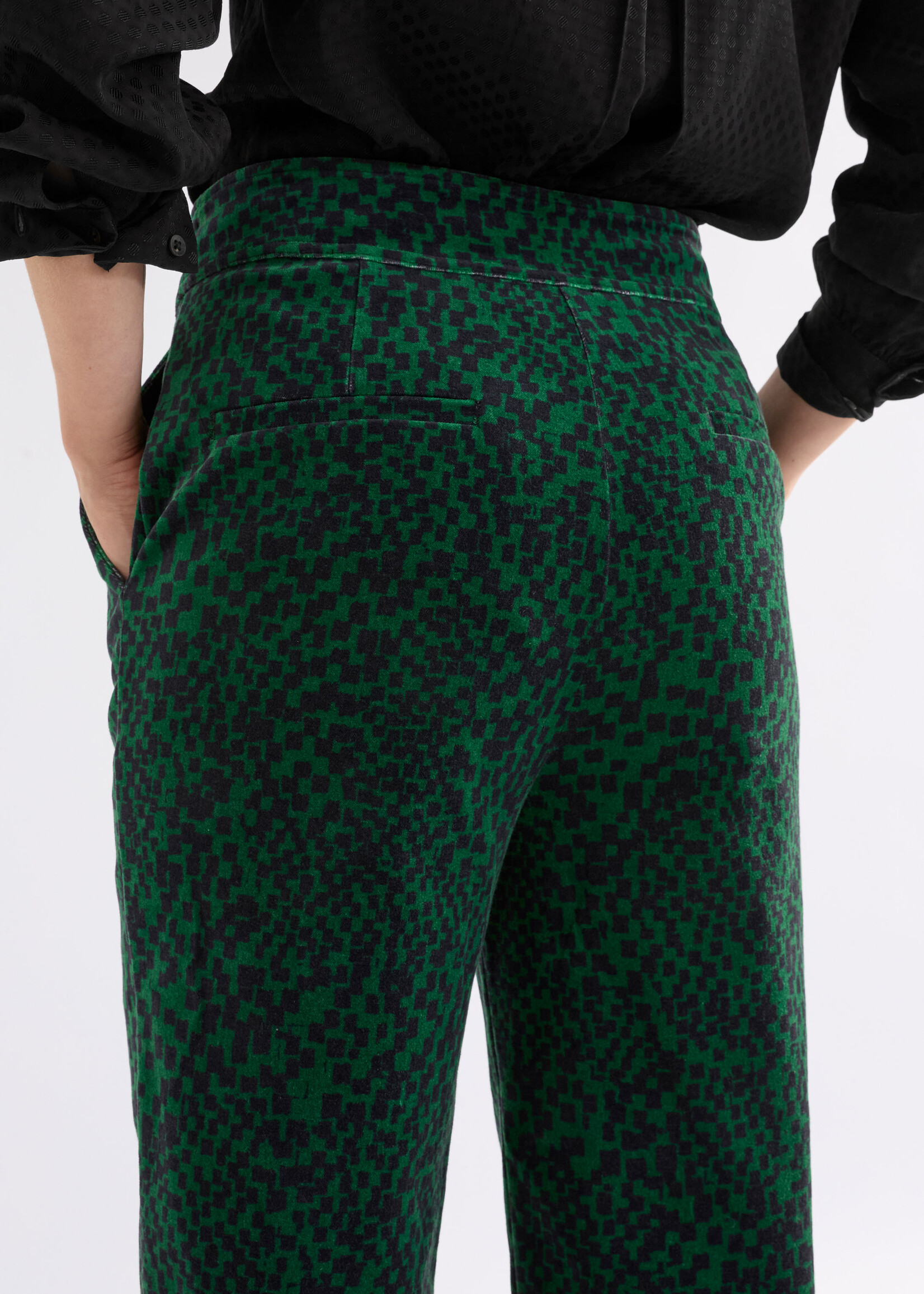 Altes Pant Green Sindra Print