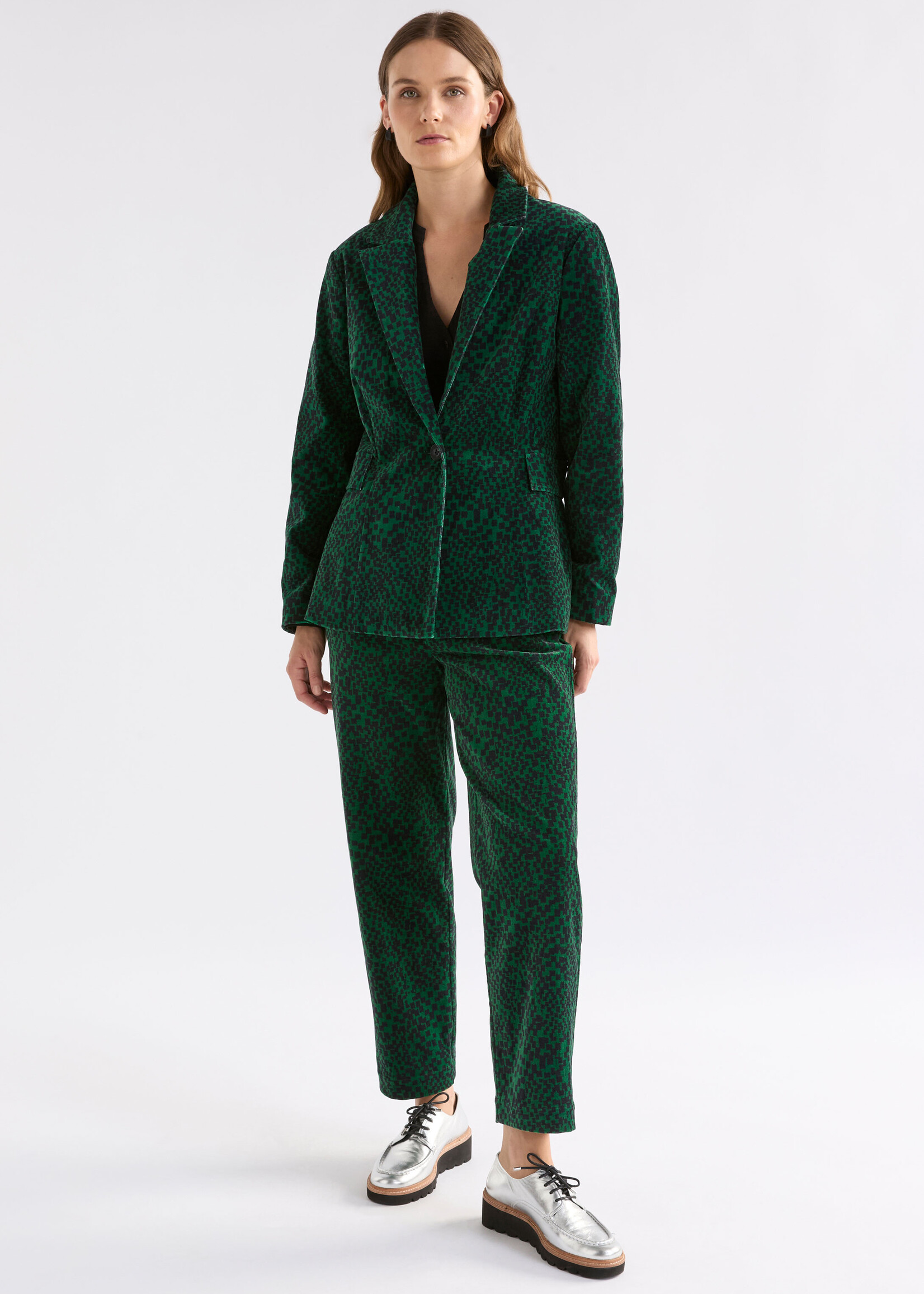 Altes Pant Green Sindra Print