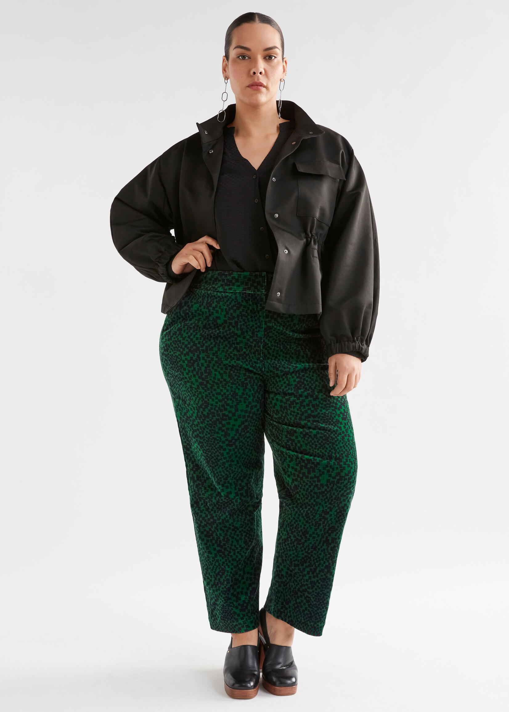 Altes Pant Green Sindra Print