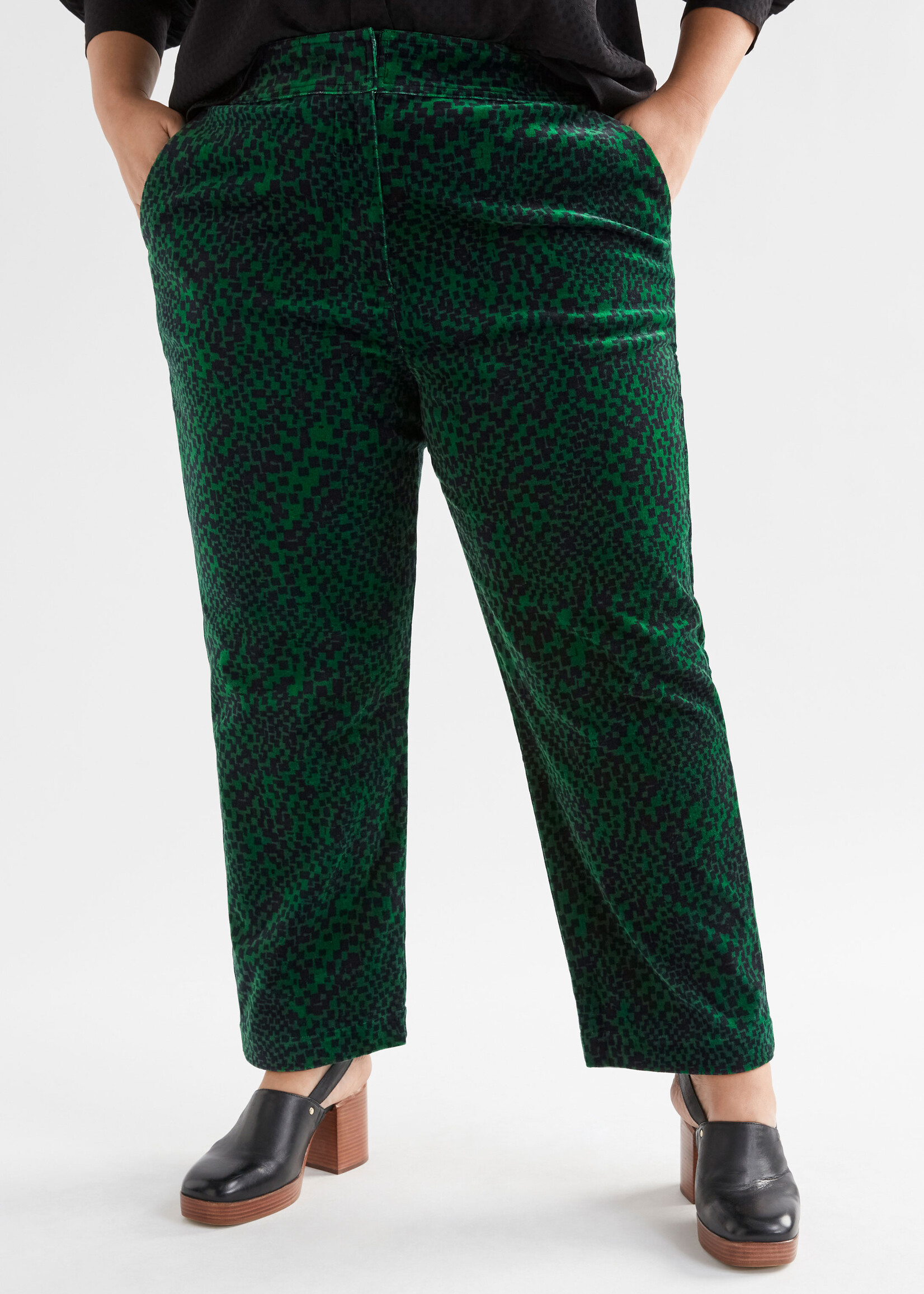 Altes Pant Green Sindra Print