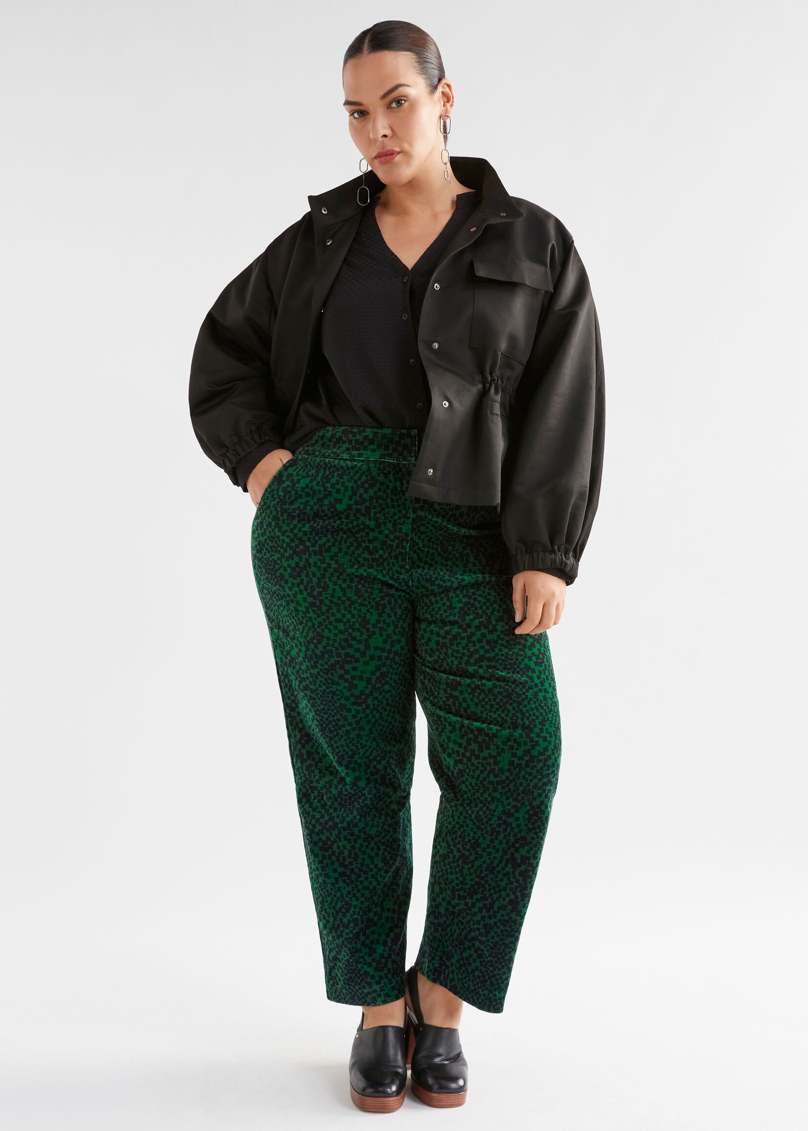 Altes Pant Green Sindra Print