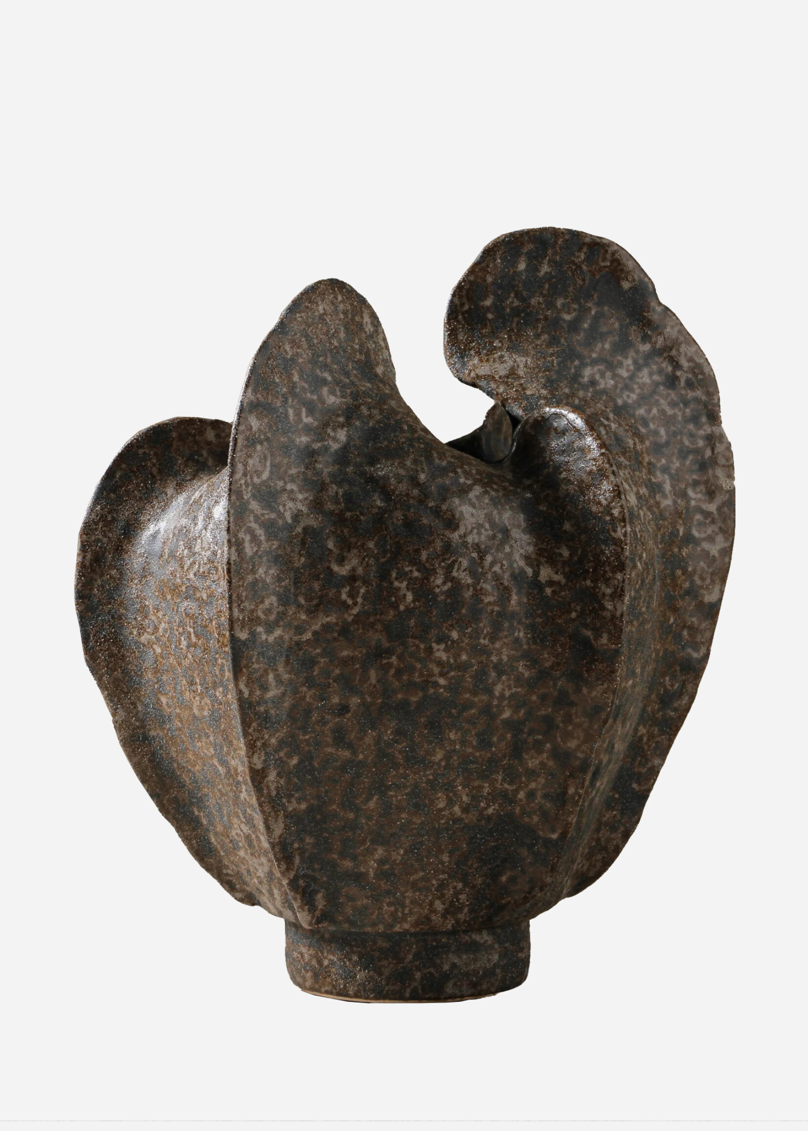 Seafoam Vase - Rustic Brown