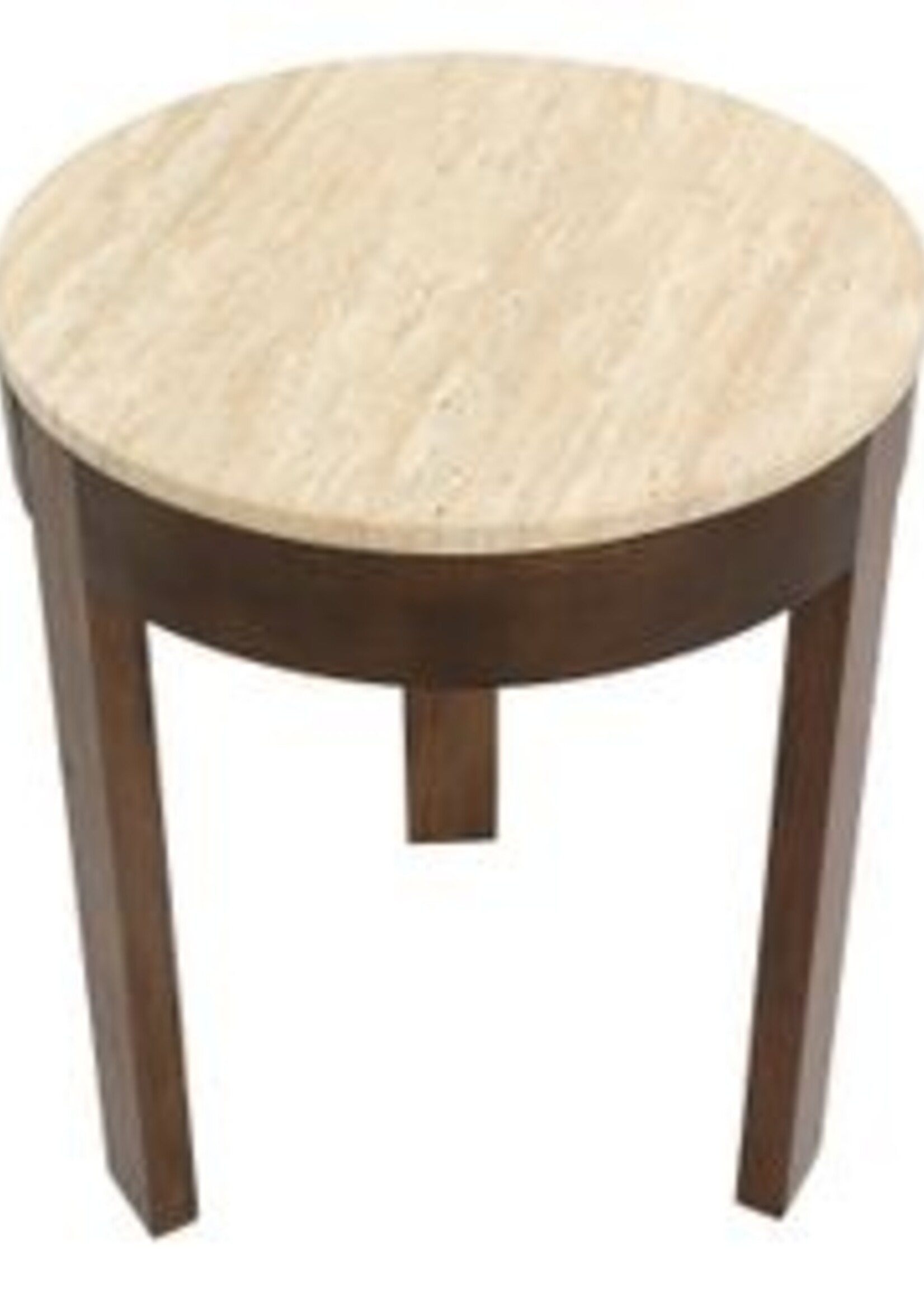 Sadie Travertine Side Table