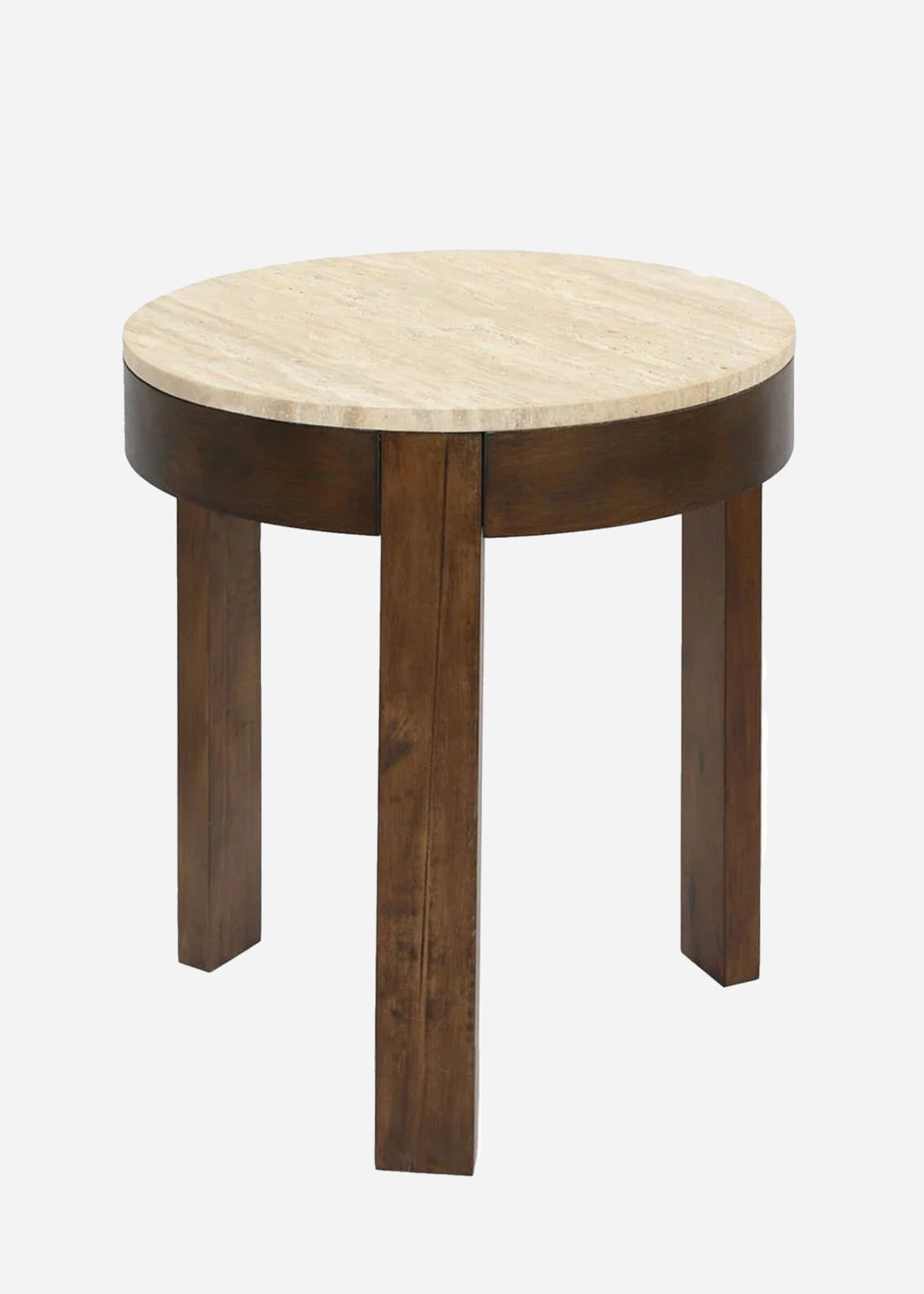 Sadie Travertine Side Table