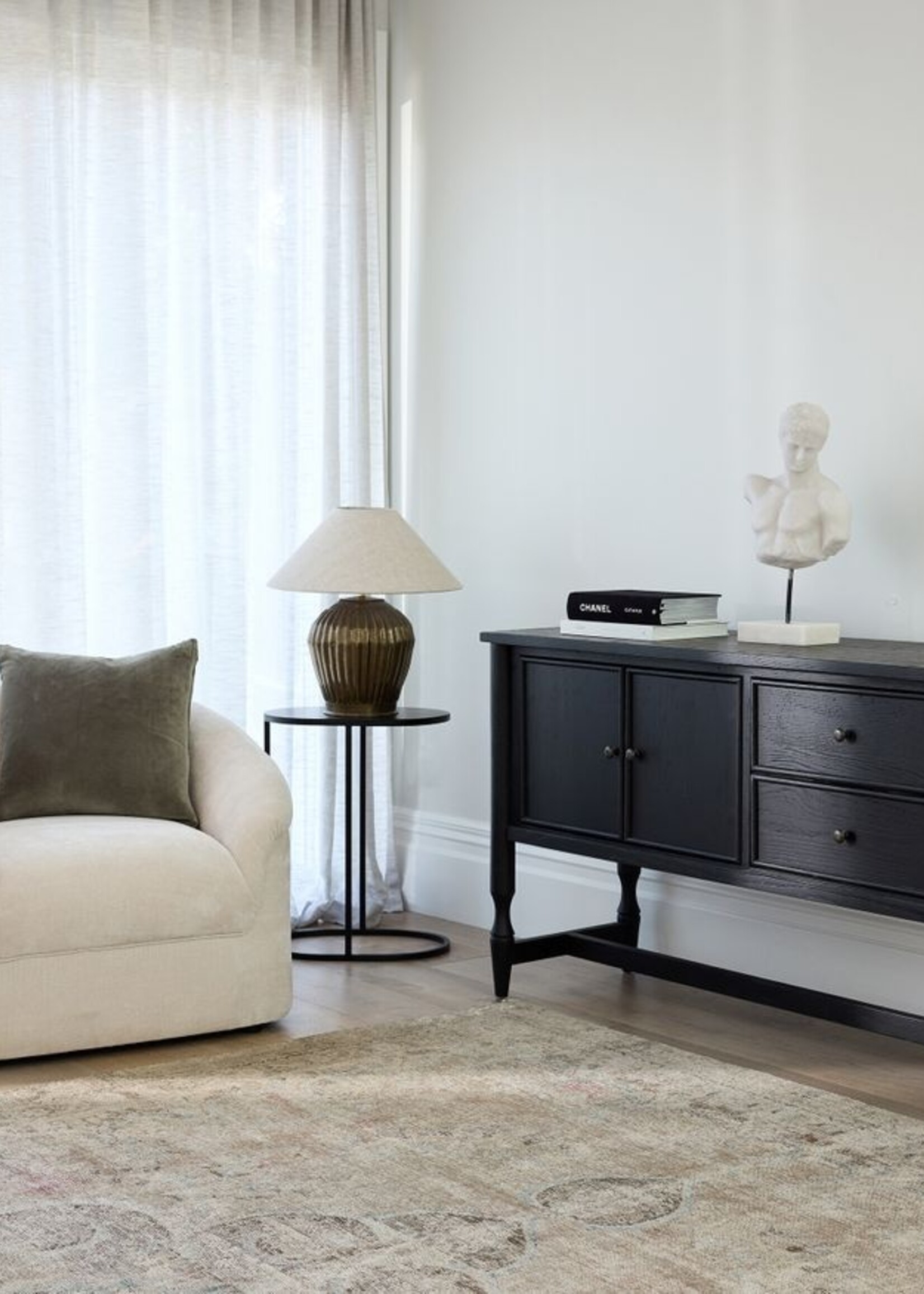 French Country Collections Bernard Sideboard Oak Black