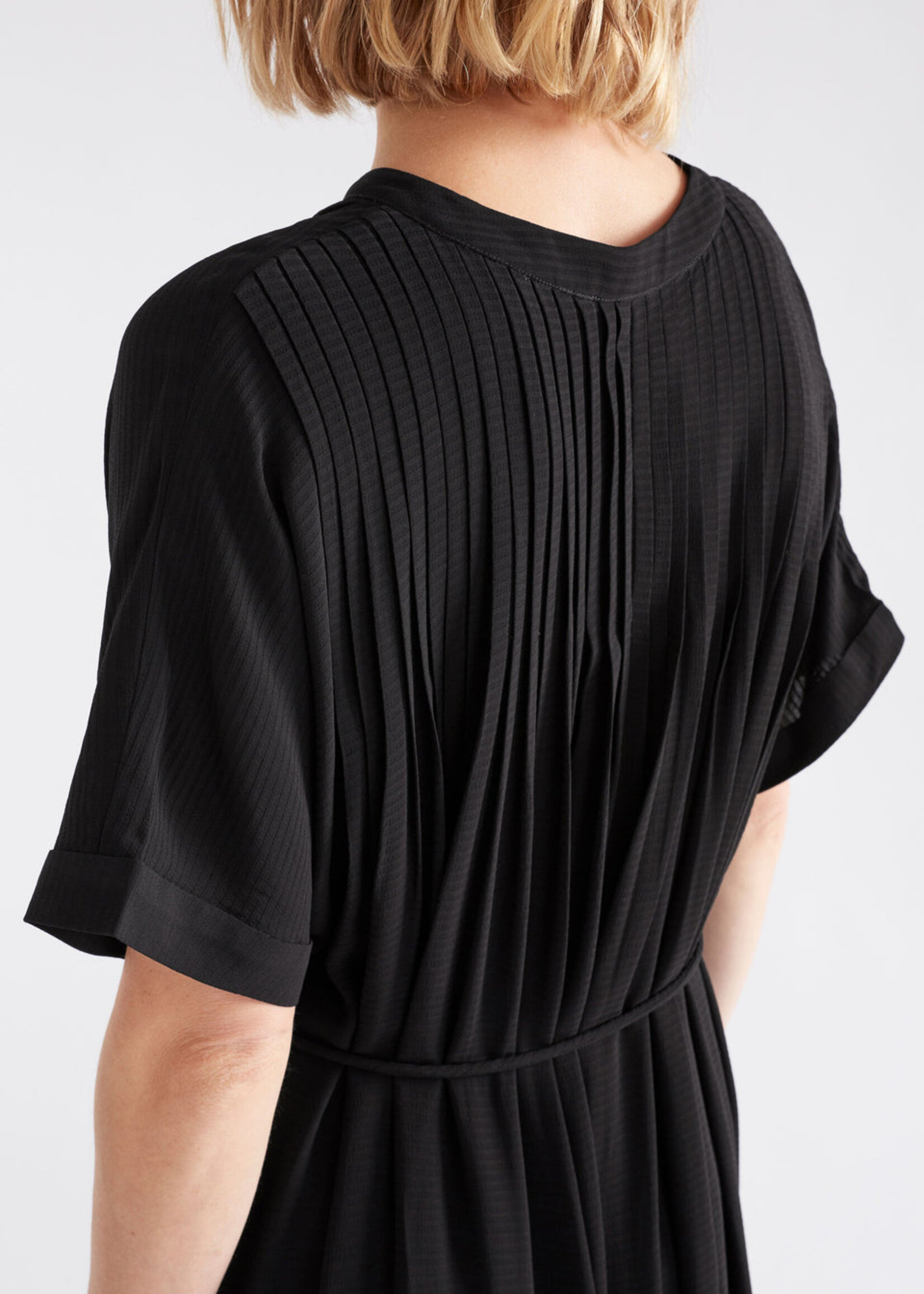 Omia Shirt Dress Black