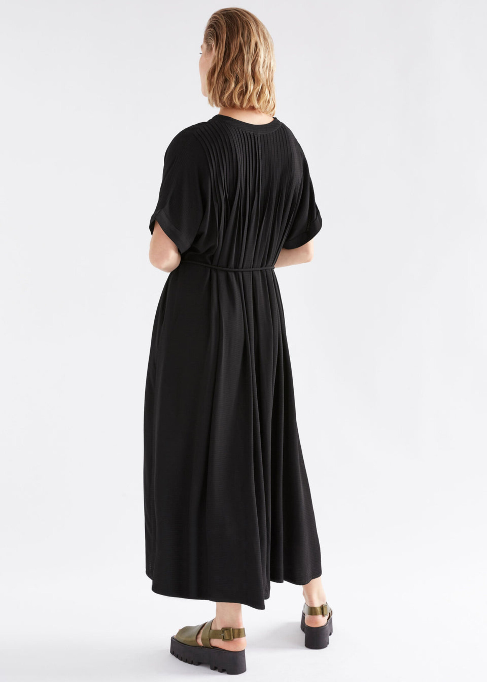 Omia Shirt Dress Black