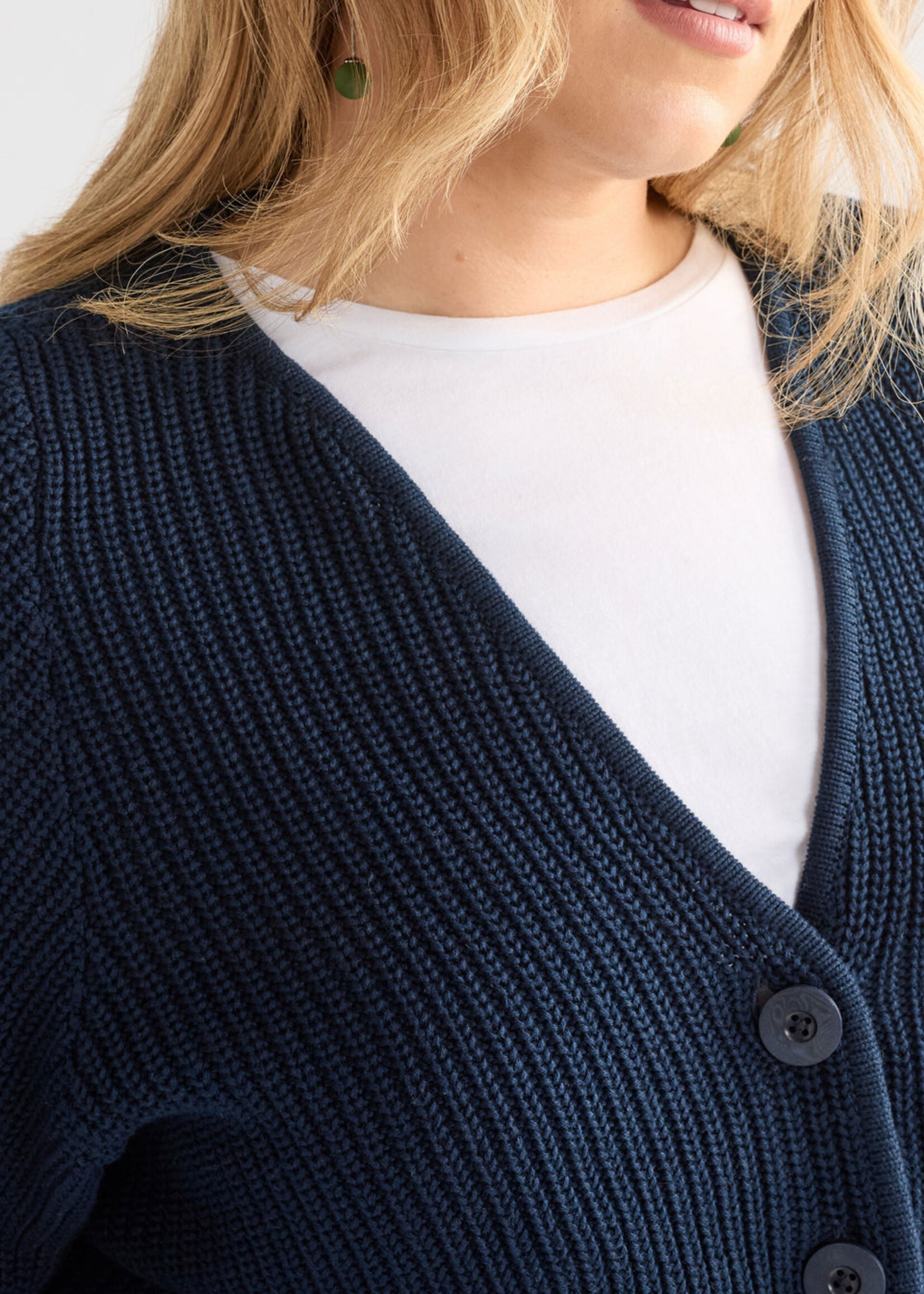 Saari Cardigan Bright Navy