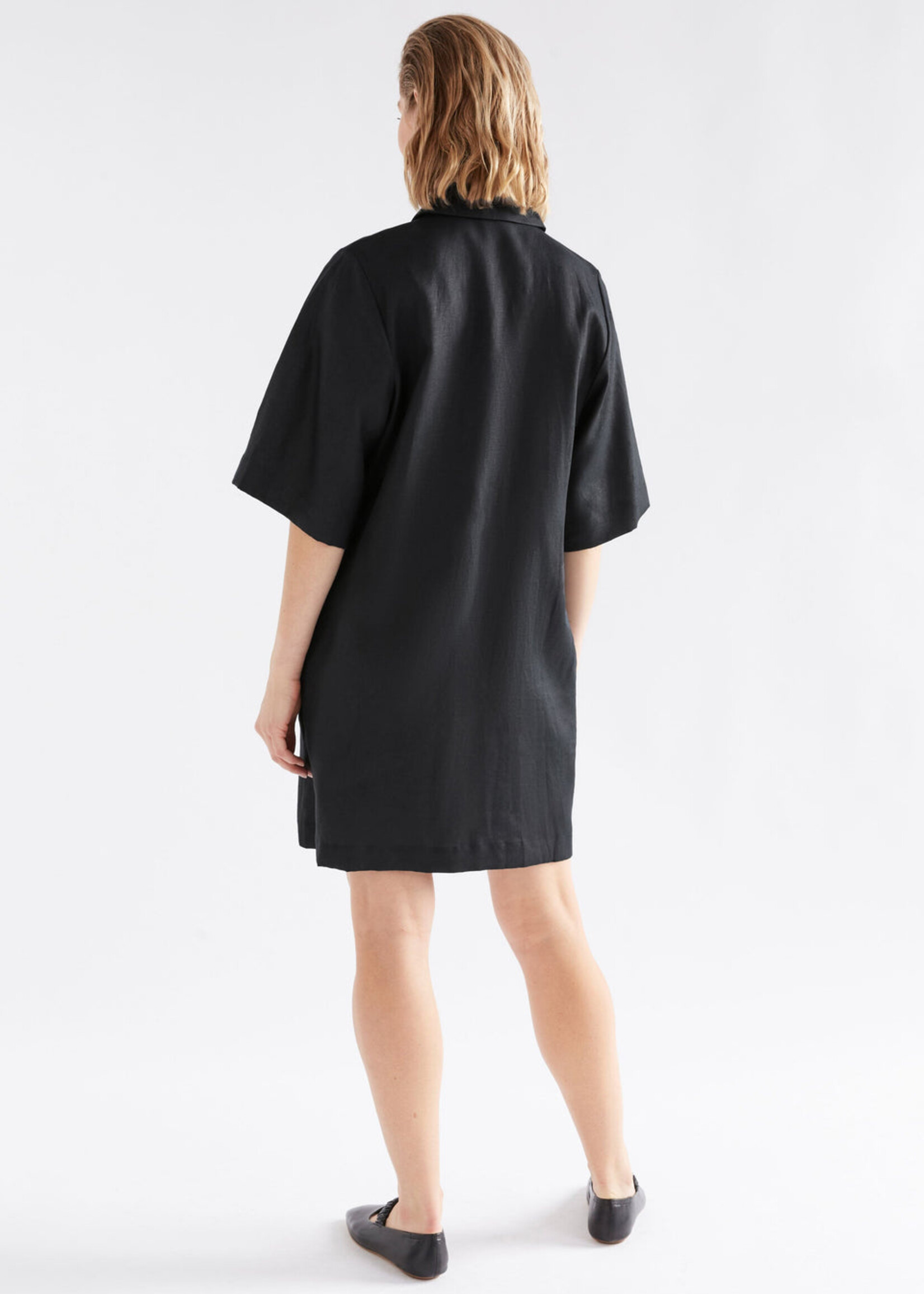 Llinen Dress Black