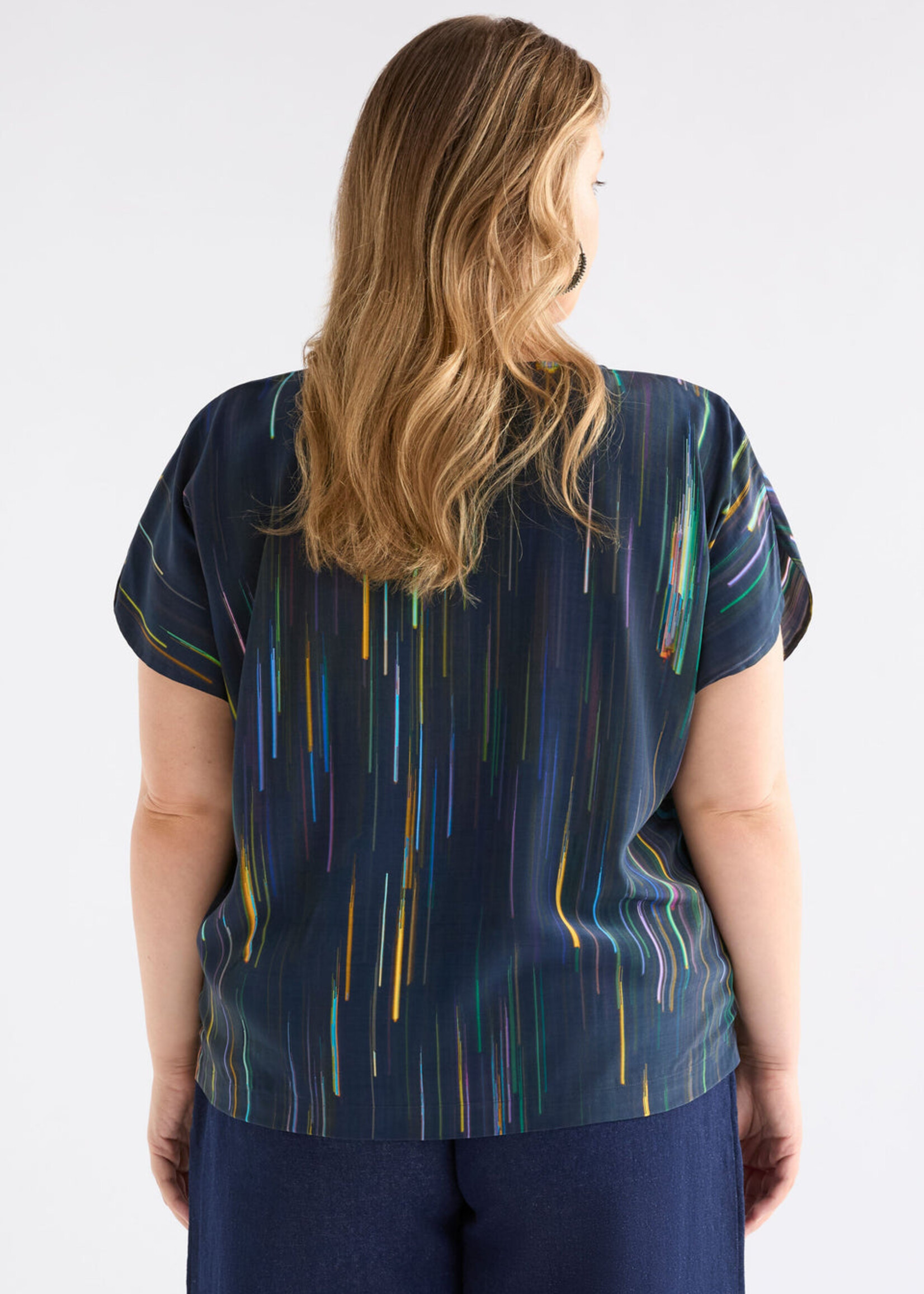 Kayra V Neck Top Alinea Print