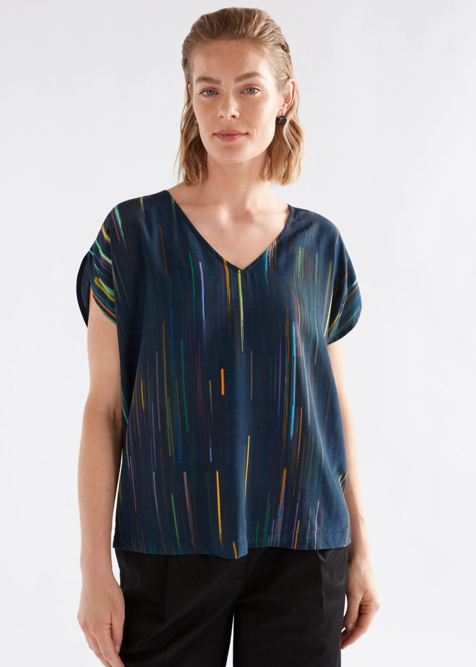 Kayra V Neck Top Alinea Print
