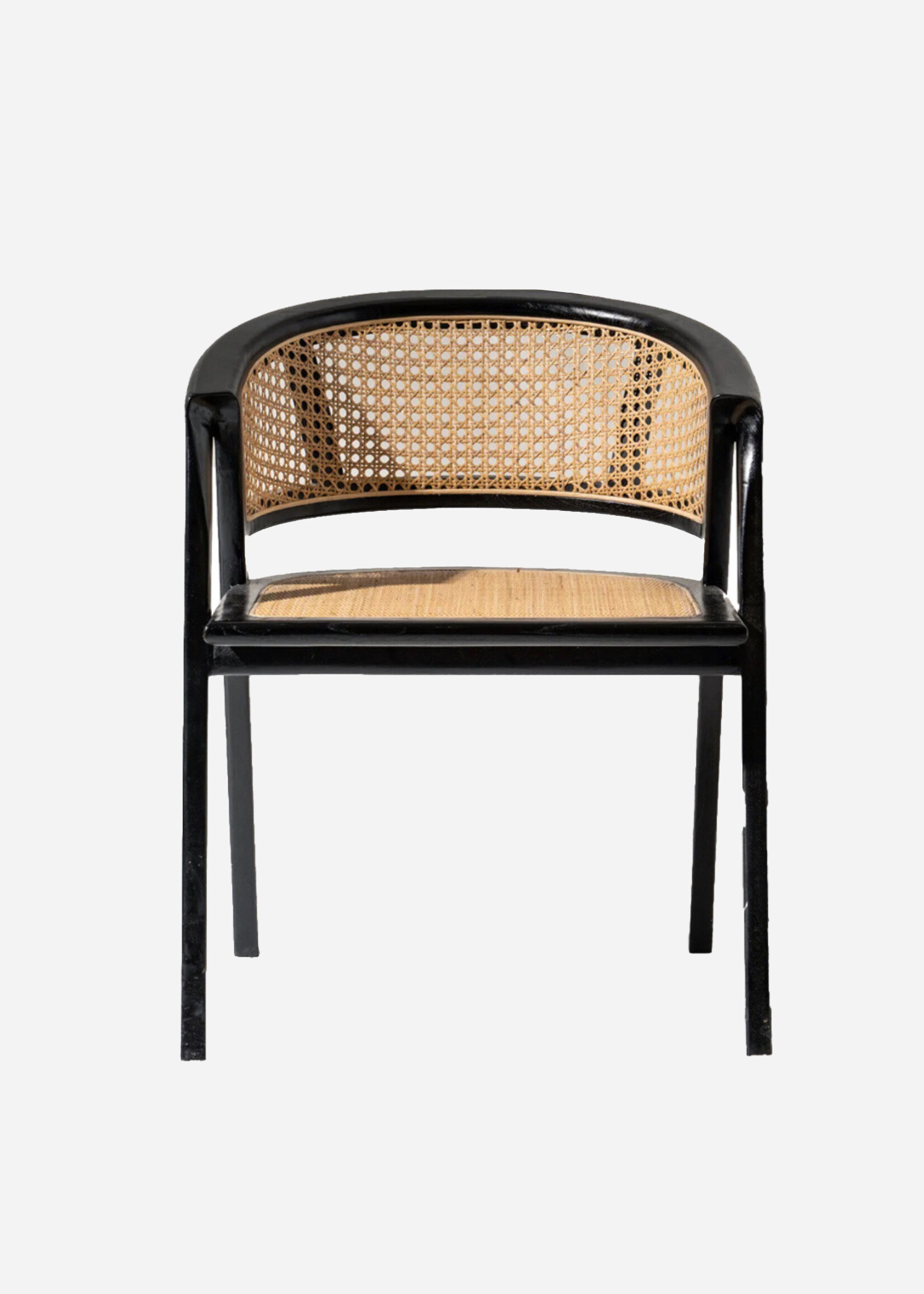 Amalia Rattan Dining Chair - Black