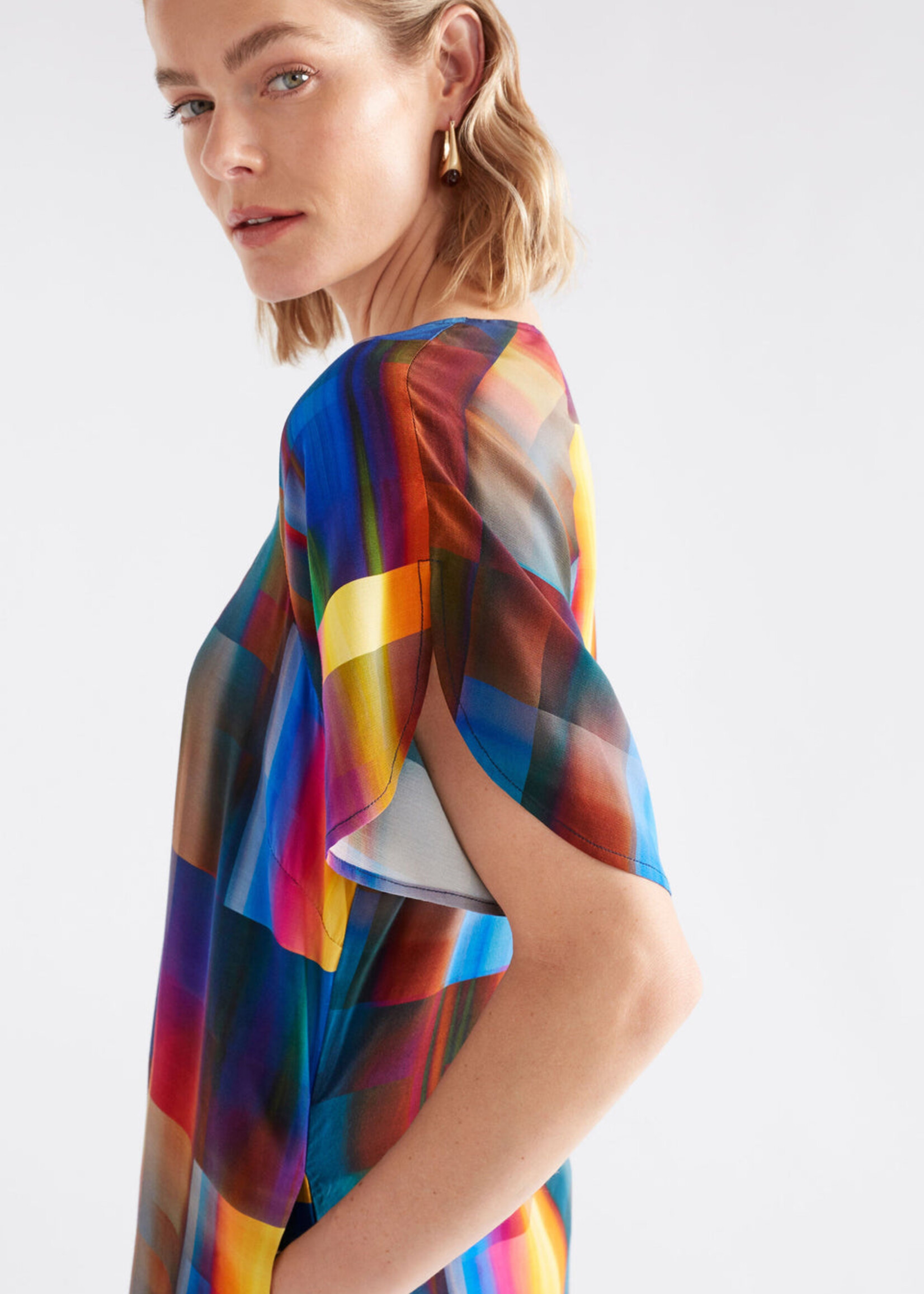 Byde Short Dress in Ekko Print