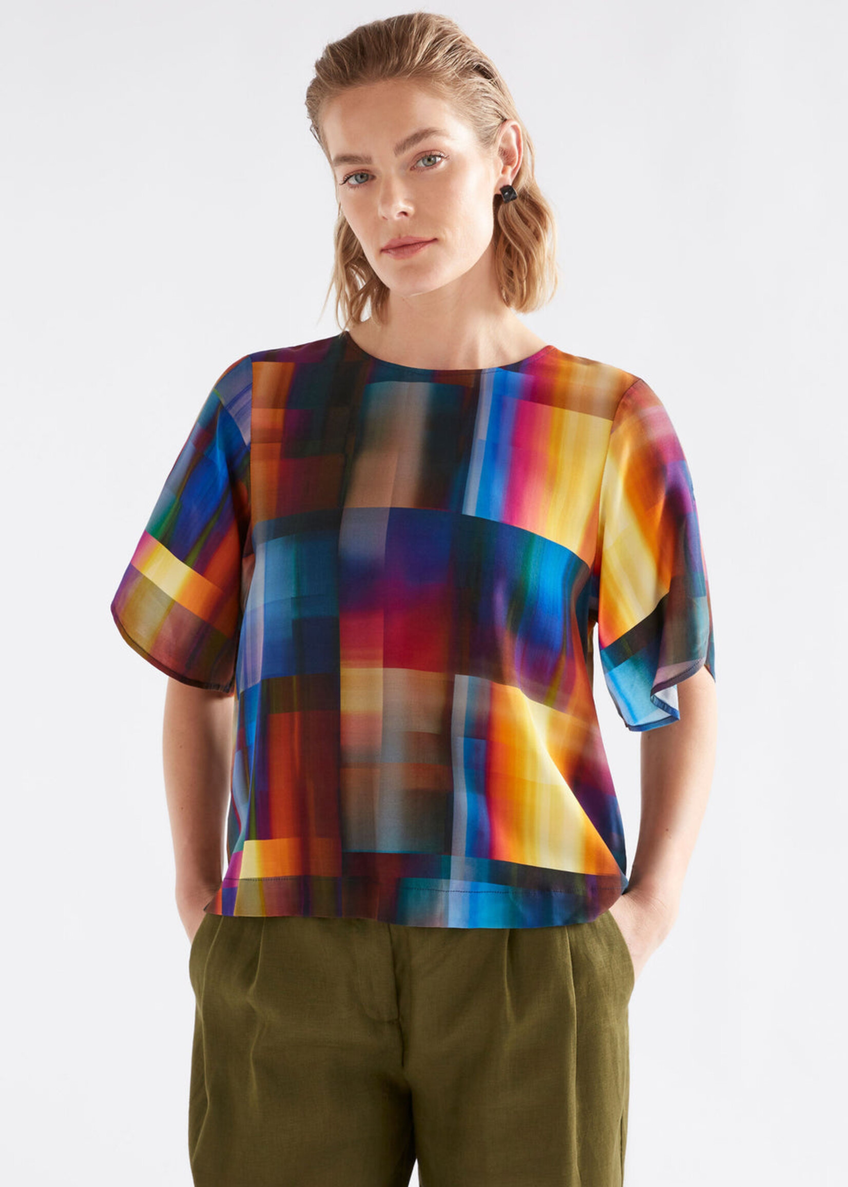 Byde Top in Ekko Print