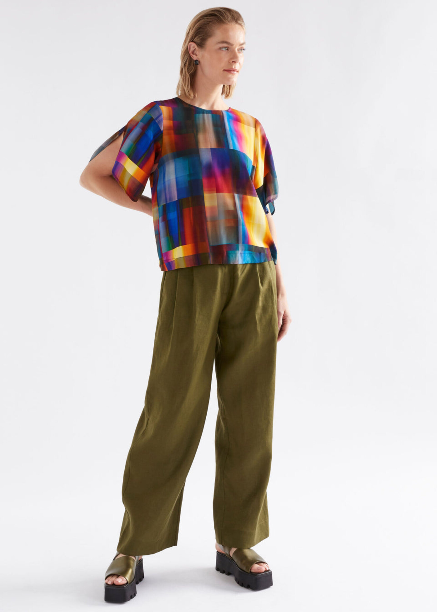 Byde Top in Ekko Print