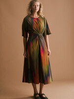 Kihte Tshirt Dress Arran Stripe Print