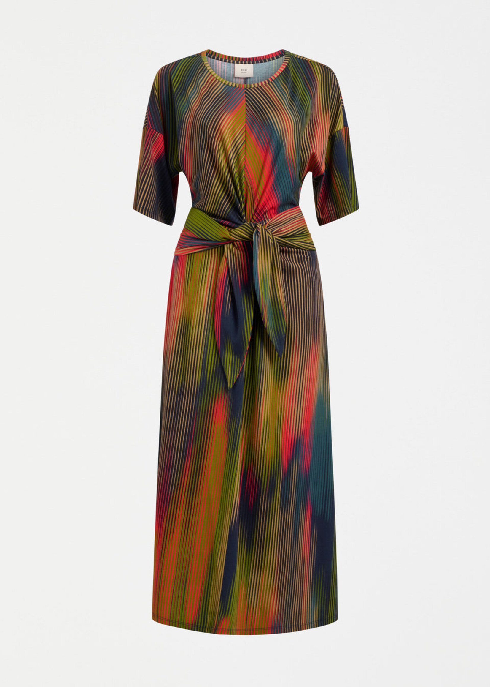 Kihte Tshirt Dress Arran Stripe Print