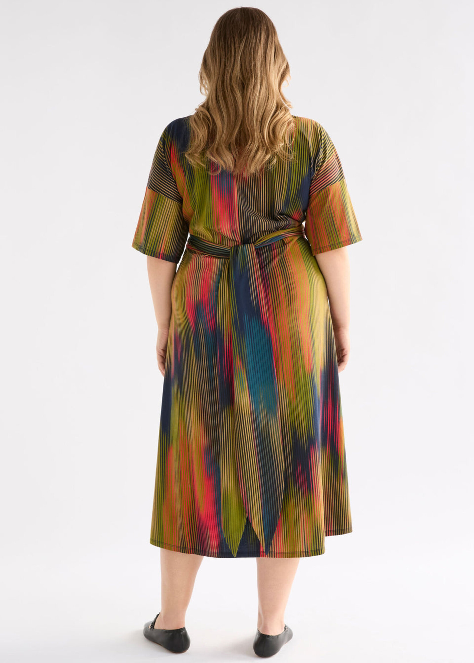 Kihte Tshirt Dress Arran Stripe Print