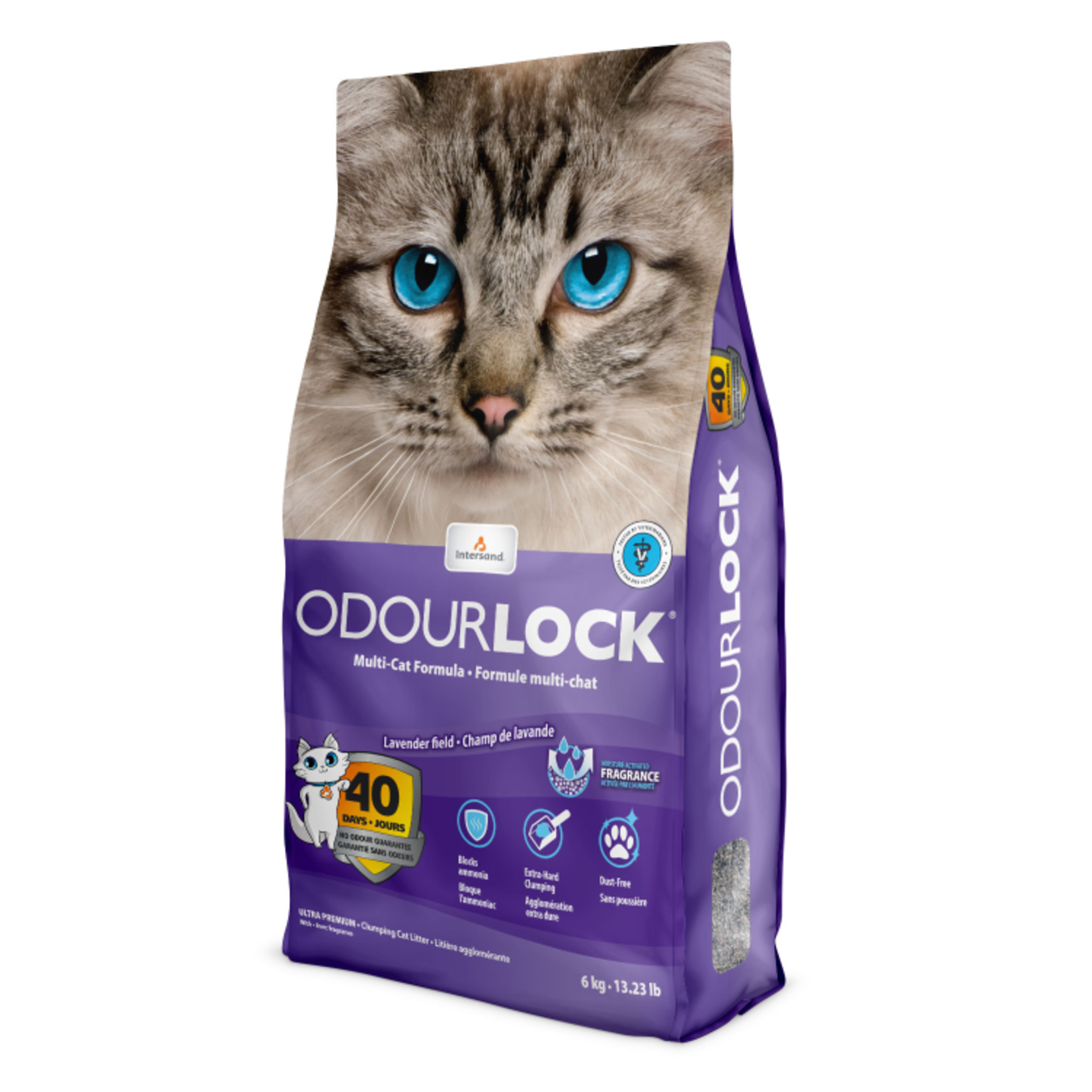 Intersand Intersand Odourlock Ultra Premium Clumping Cat Litter Lavender 6kg