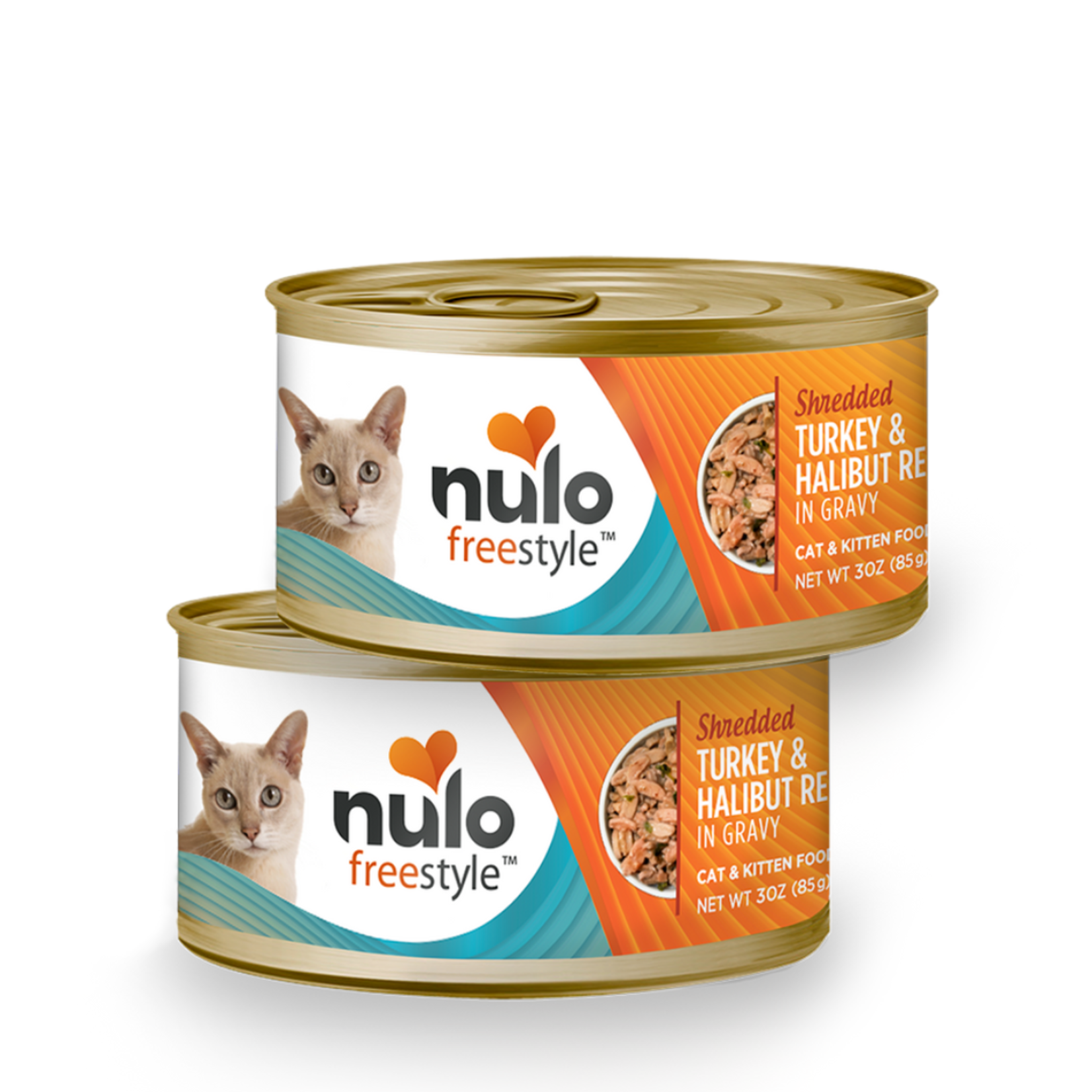 Nulo Nulo Freestyle Grain Free Shredded Turkey & Halibut - Cat 3 oz