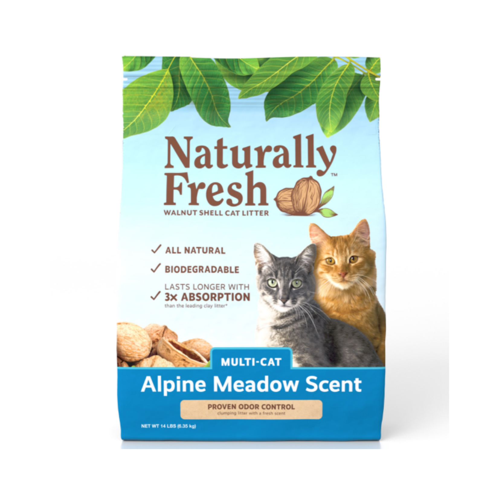 Naturally Fresh Naturally Fresh Alpine Meadow Scent Multi-Cat Quick-Clumping Cat Litter 14lb