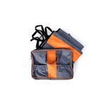 BUD'Z Car Seat Covers Grey & Orange 53x63in