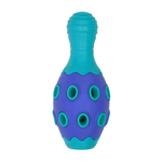 BUD'Z Astro Bowling Pin Rubber Dog Toy Blue 6in