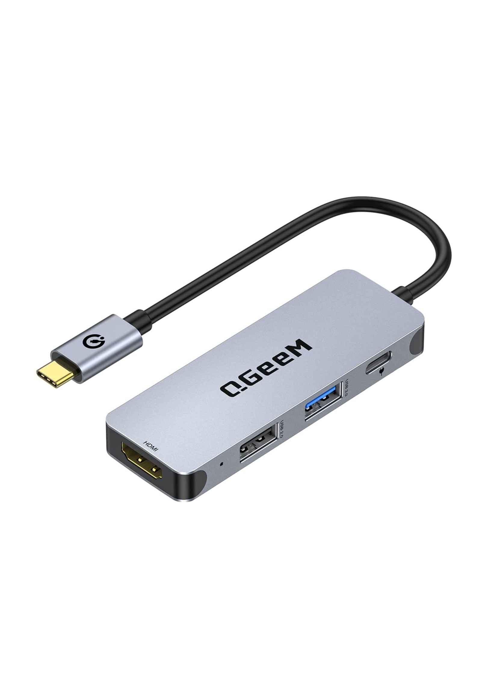 QGeeM 4-in-1 USB C Adapter