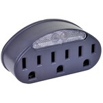 VIBE 3-Outlet Adapter + Nightlight